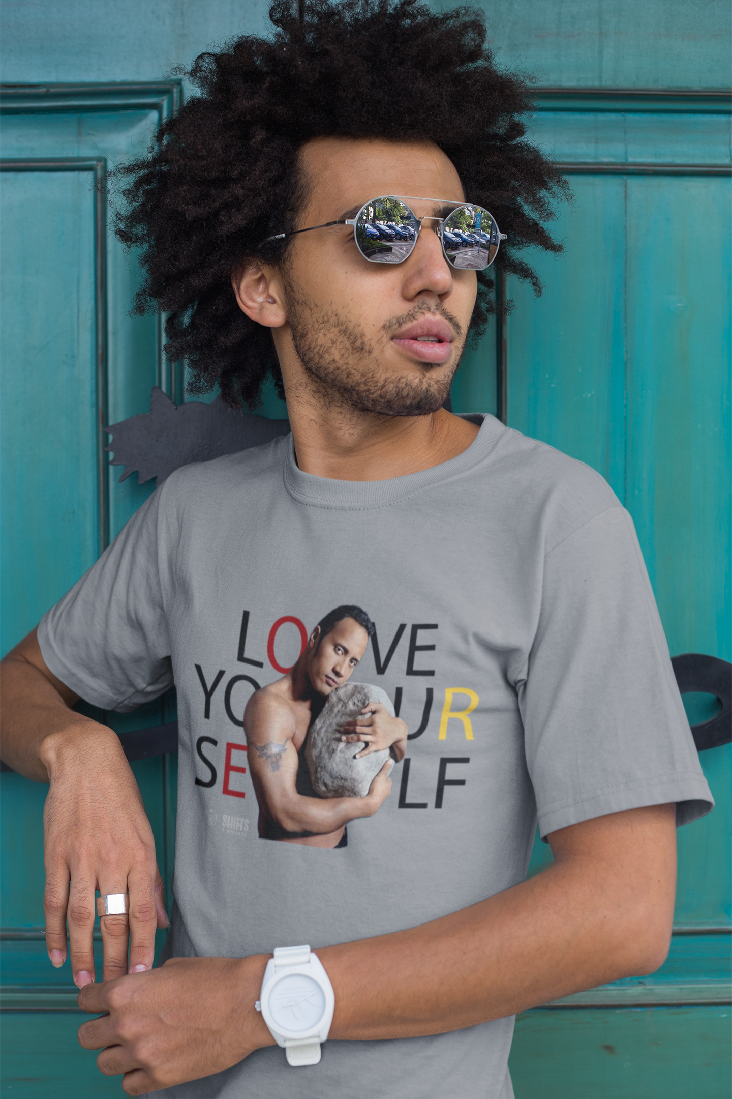 the rock - love yourself t-shirt