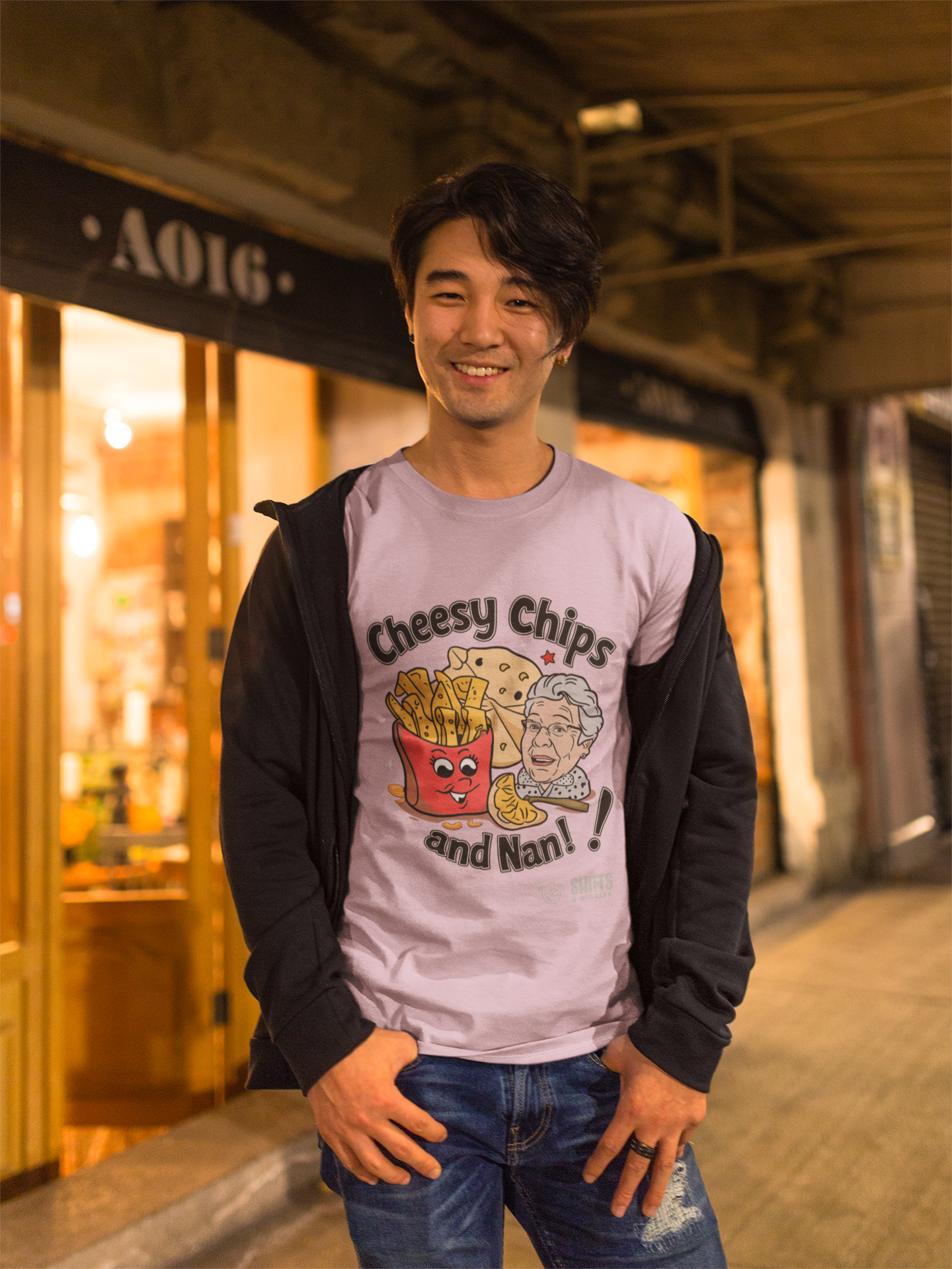 cheesy, chips and naan t-shirt