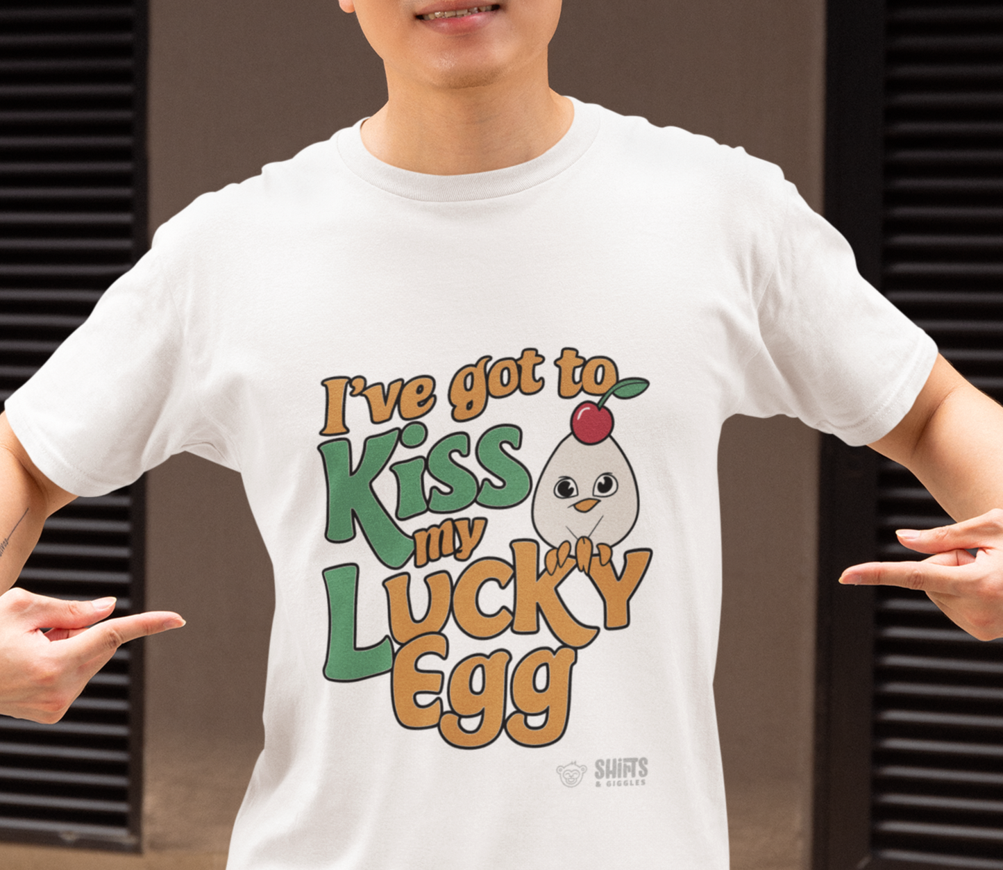 i got to kiss my lucky egg - cool runnings t-shirt