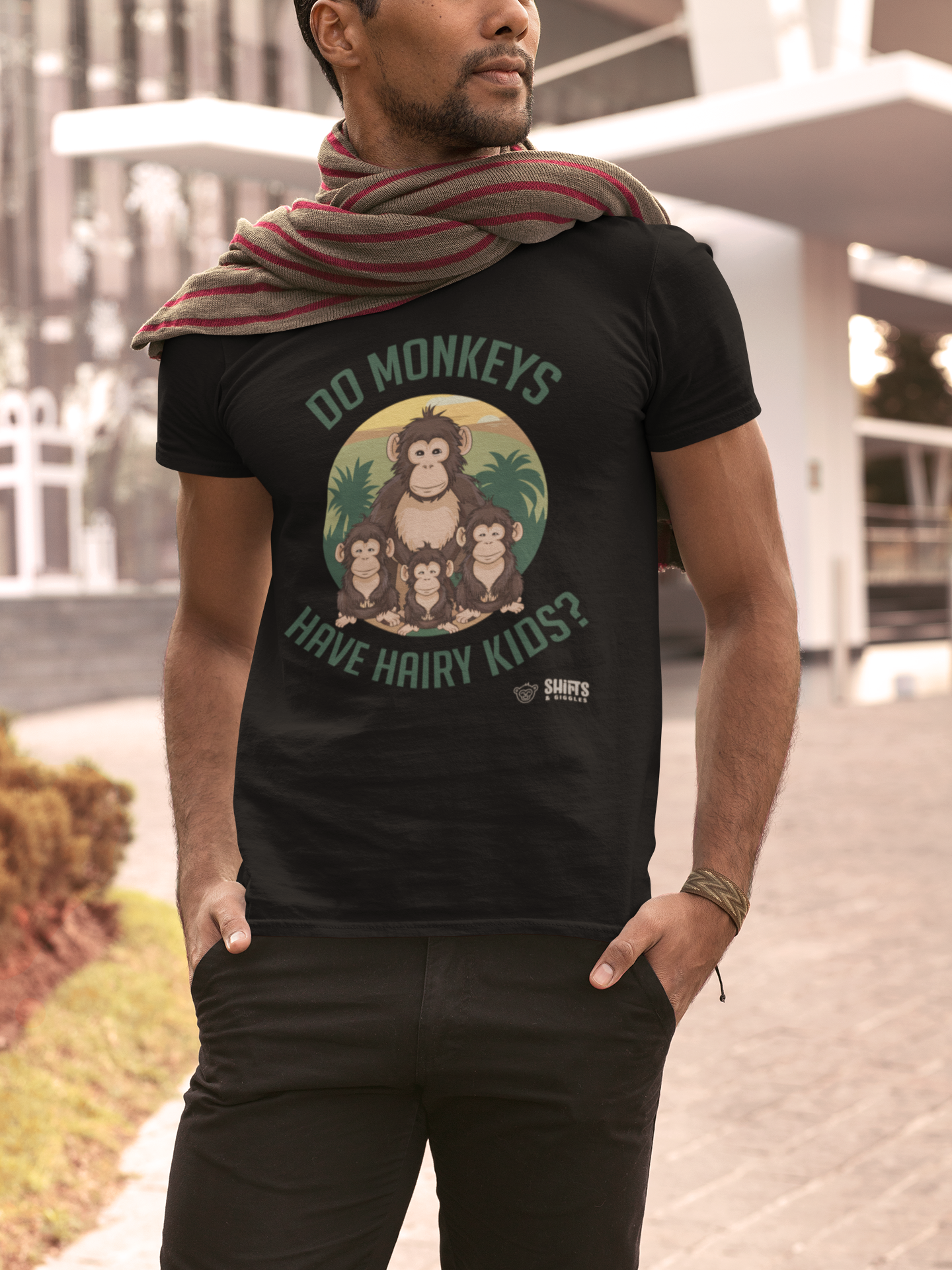 do monkeys have hairy kids t-shirt