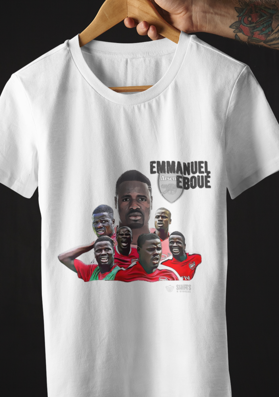 emmanuel eboué - football cult hero t-shirt