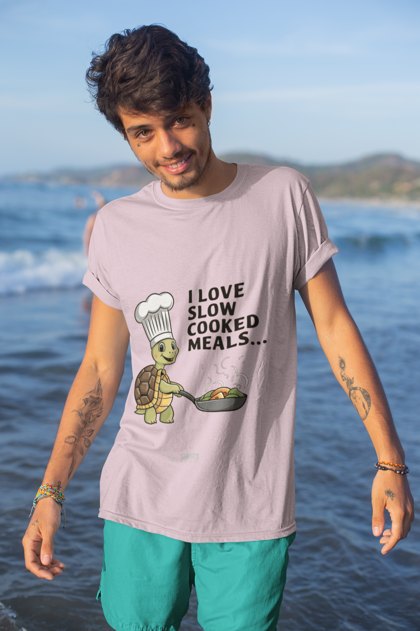 i love slow cooked meals t-shirt