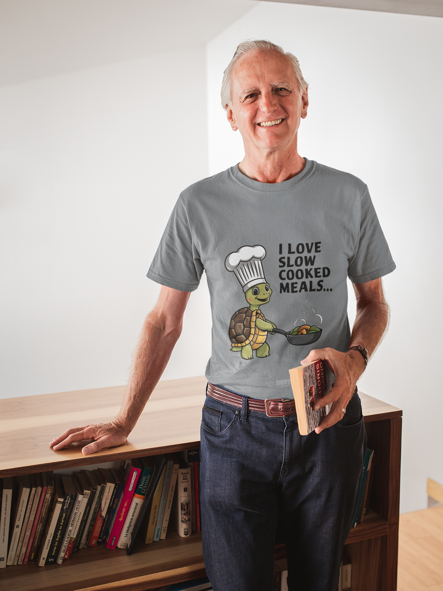 i love slow cooked meals t-shirt