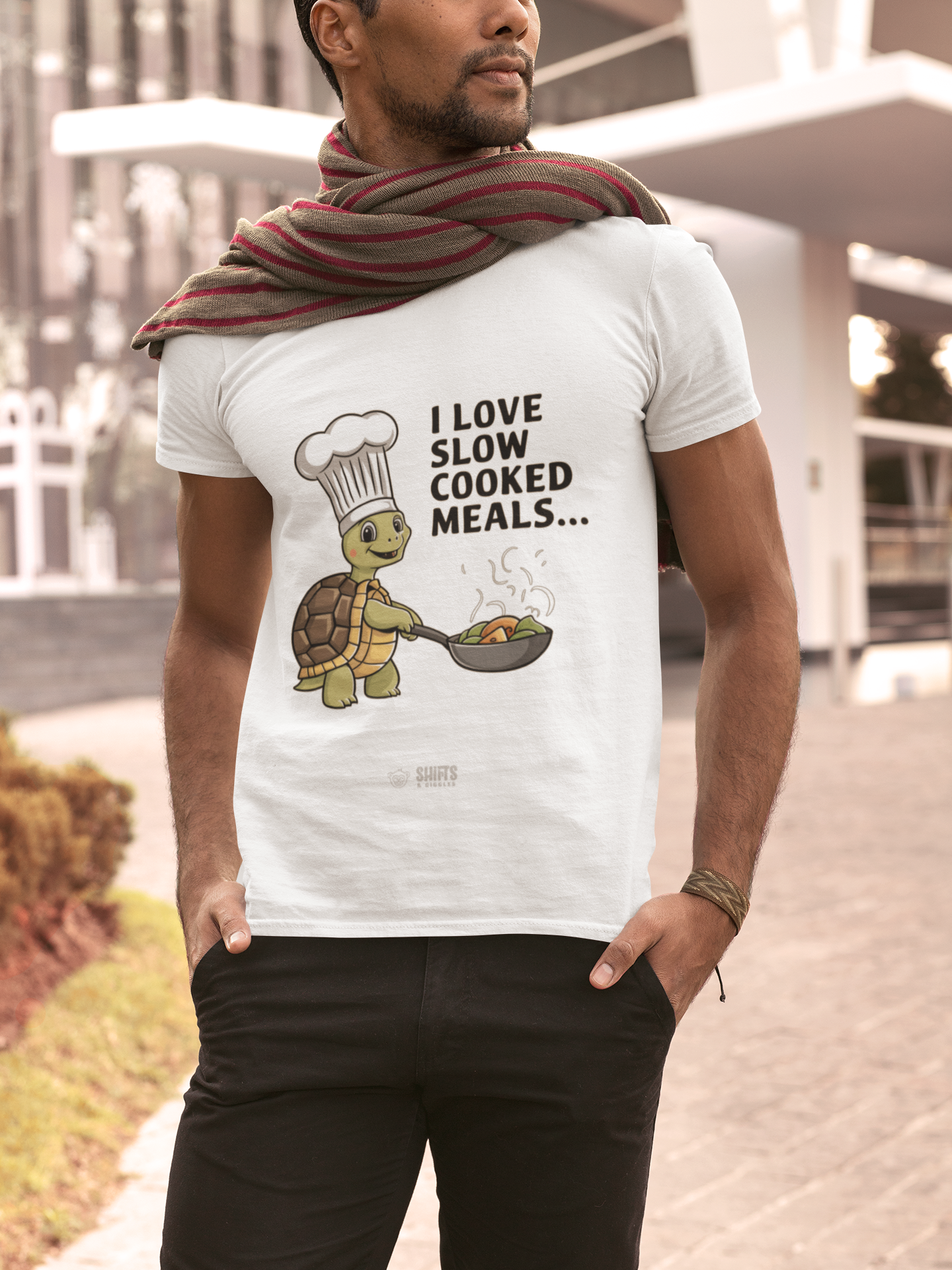 i love slow cooked meals t-shirt