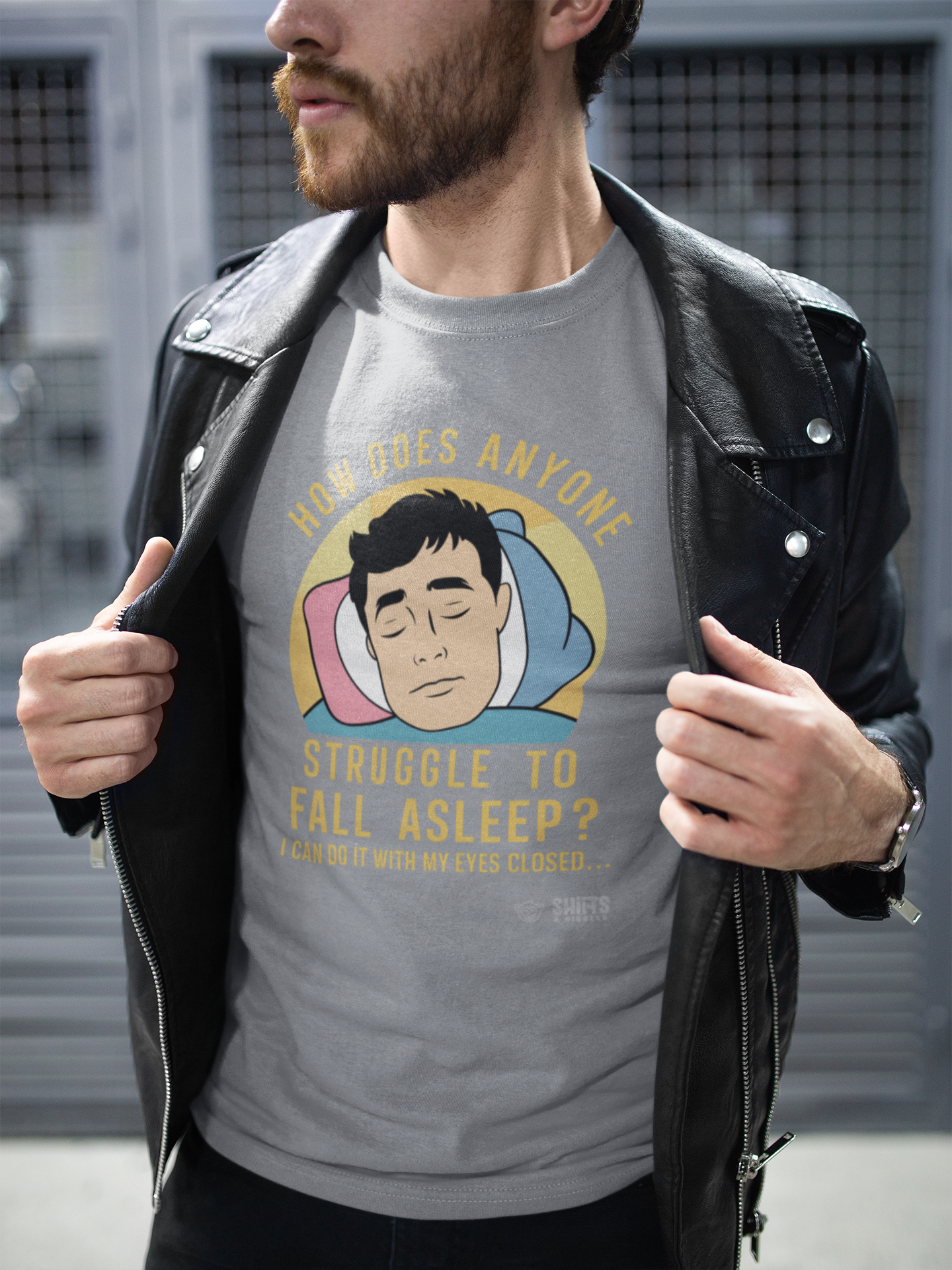 how does anyone struggle to fall asleep t-shirt