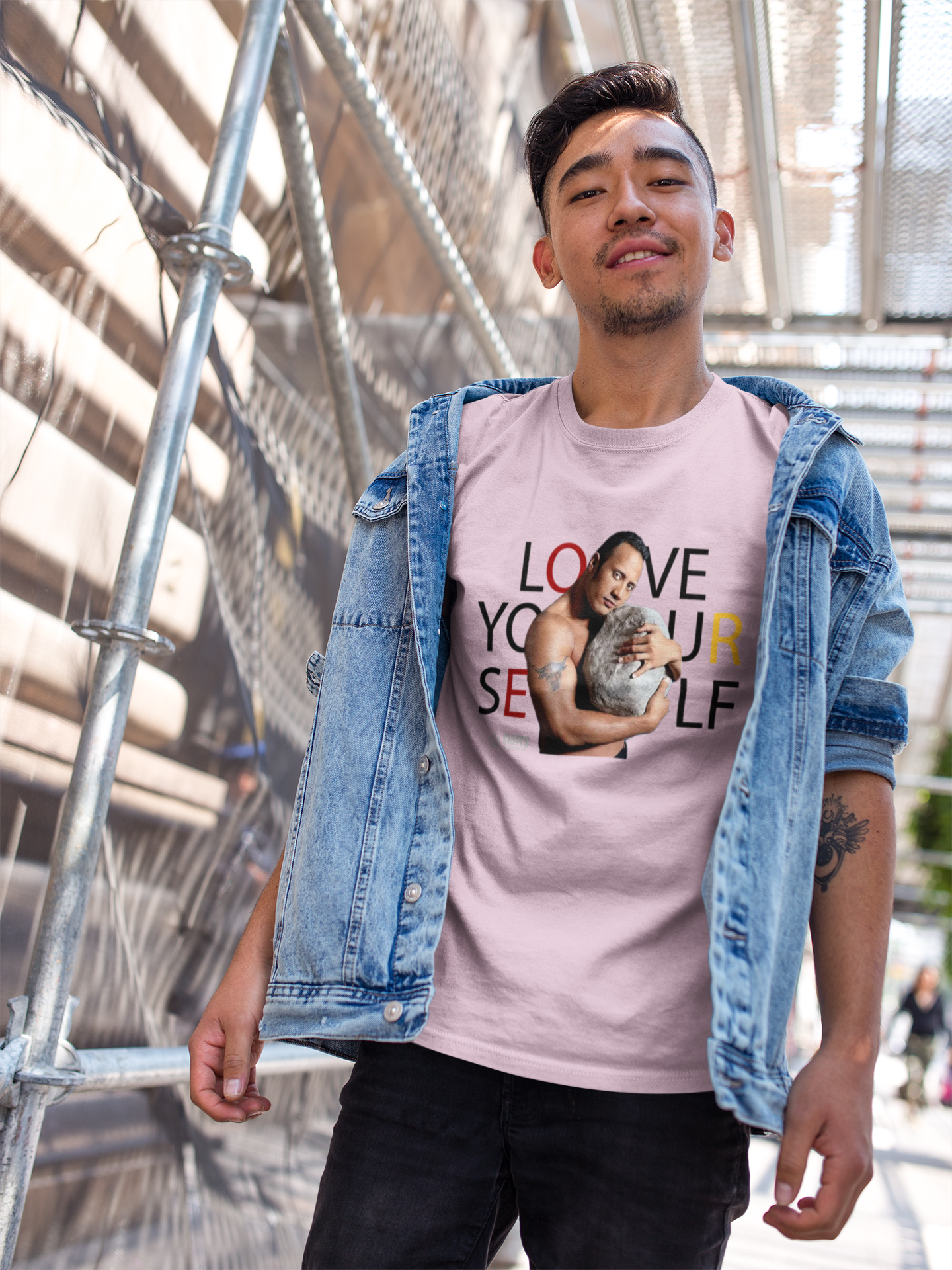 the rock - love yourself t-shirt