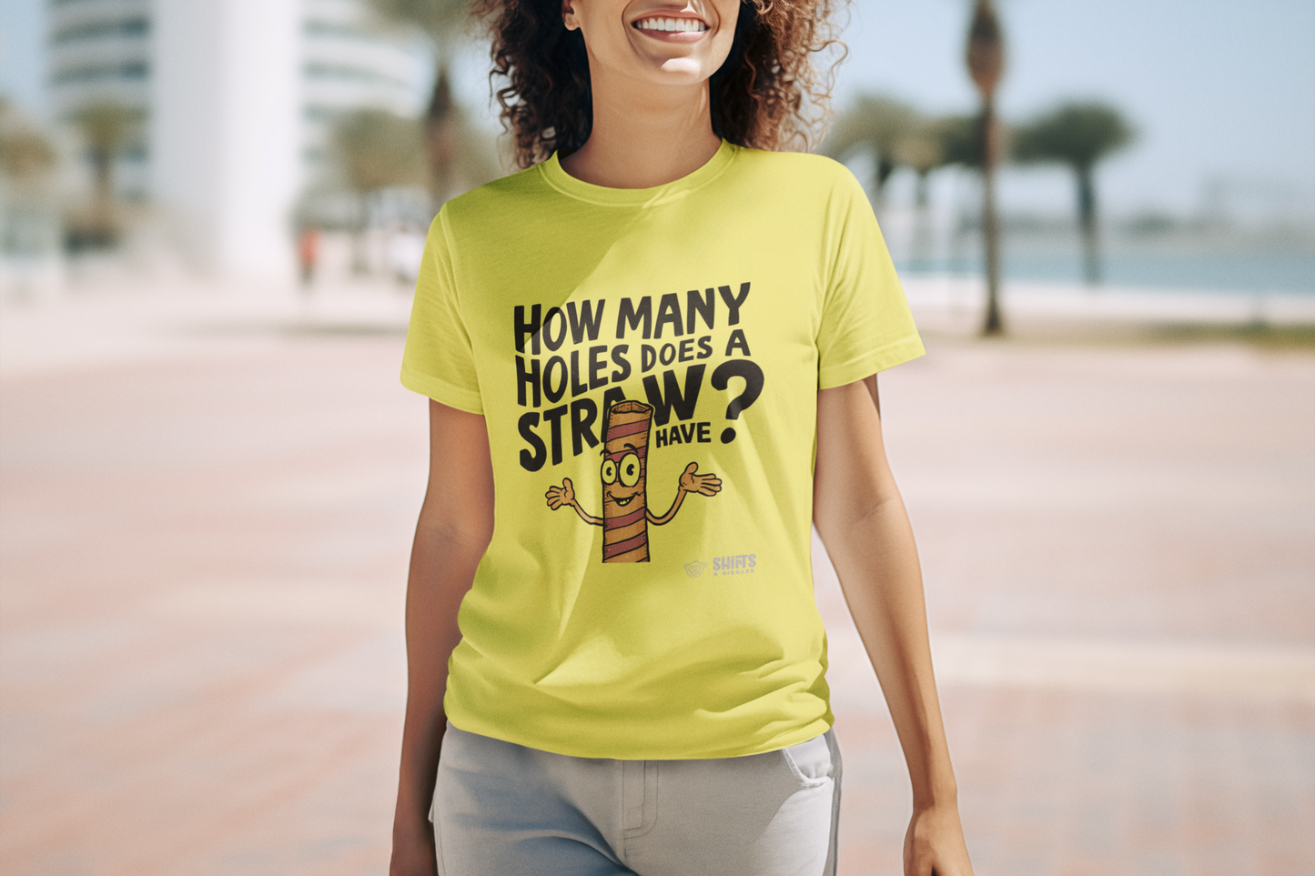 how many holes does a straw have - t-shirt