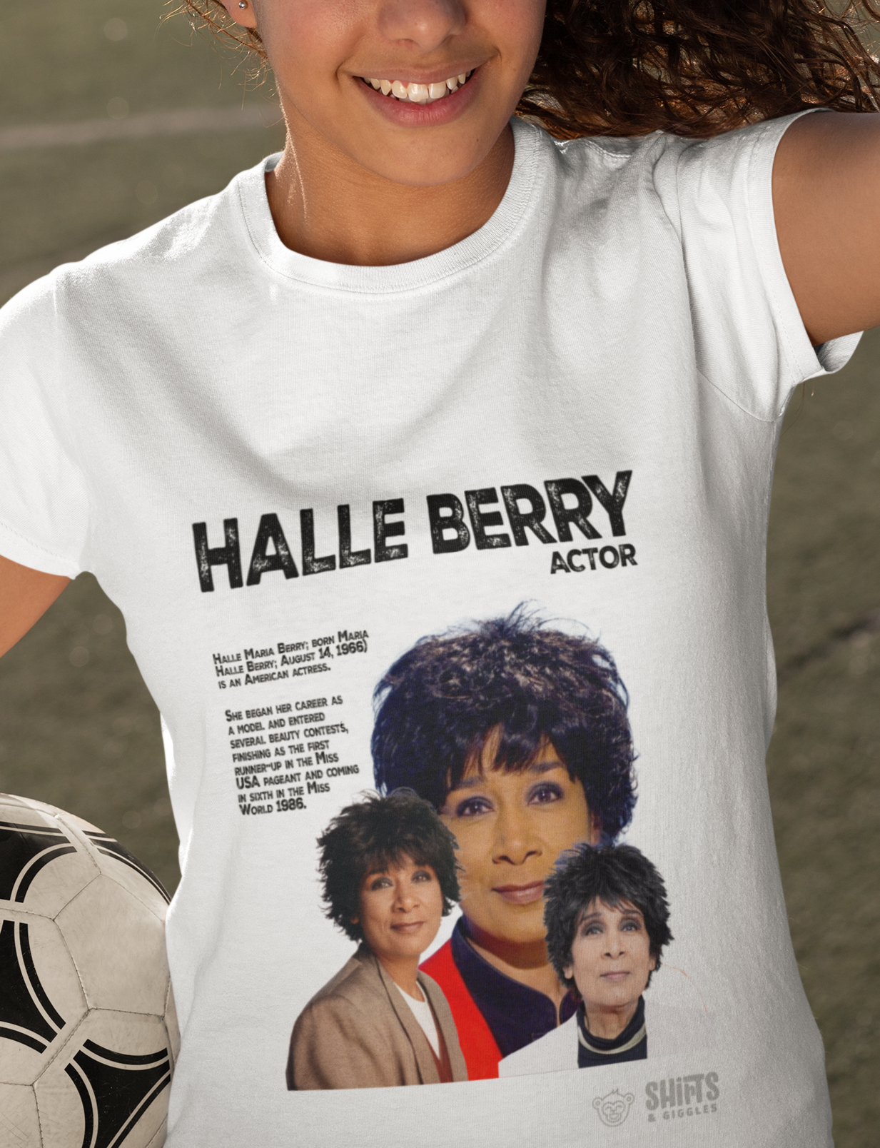 false lookalikes t-shirt - halle berry