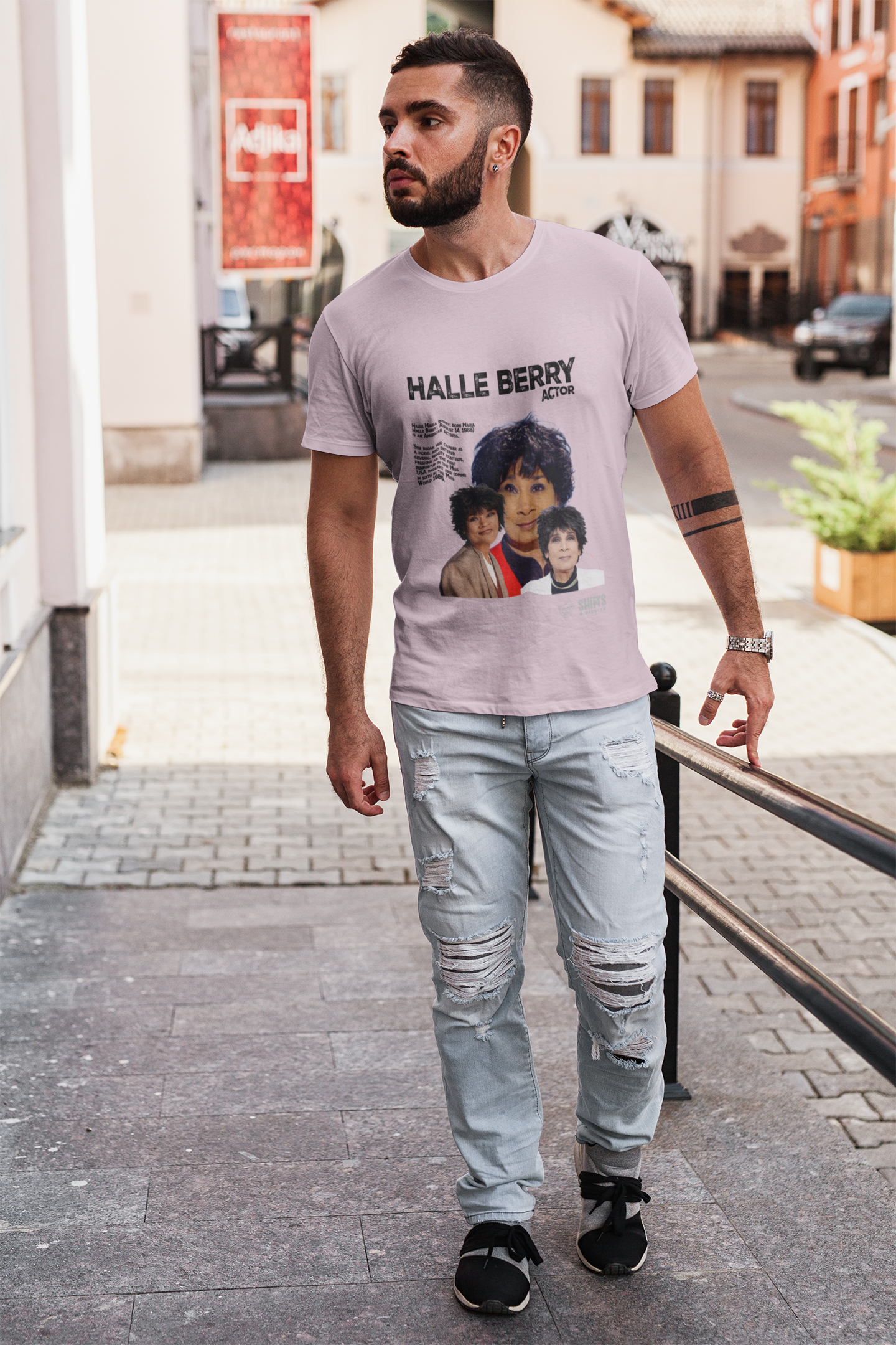 false lookalikes t-shirt - halle berry