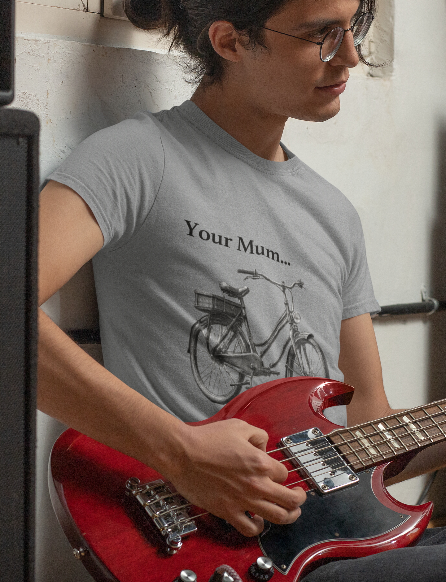 your mum is the village bicycle t-shirt