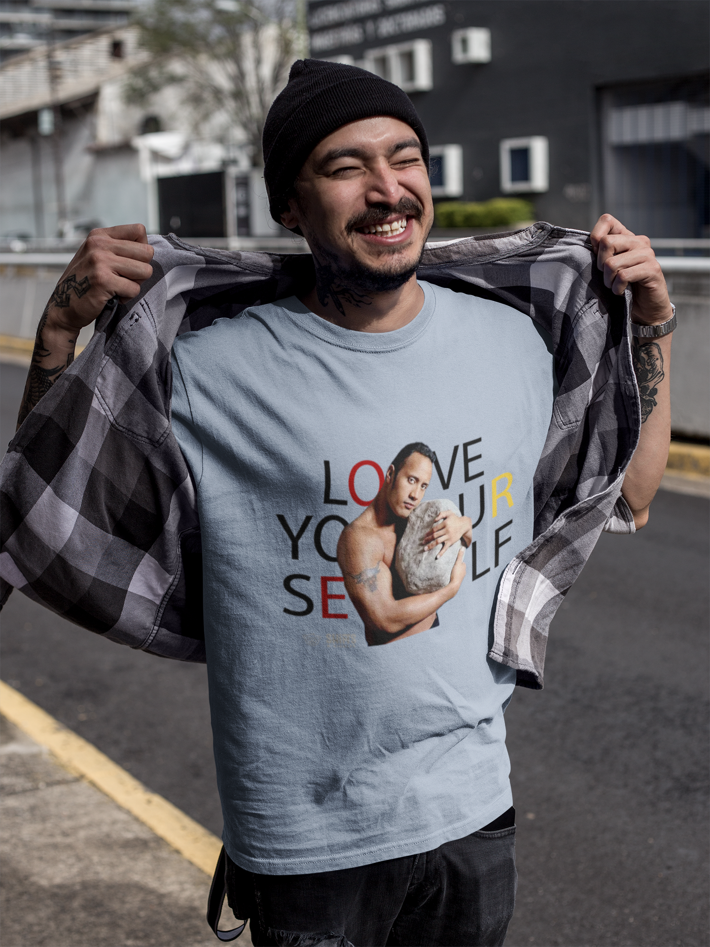 the rock - love yourself t-shirt