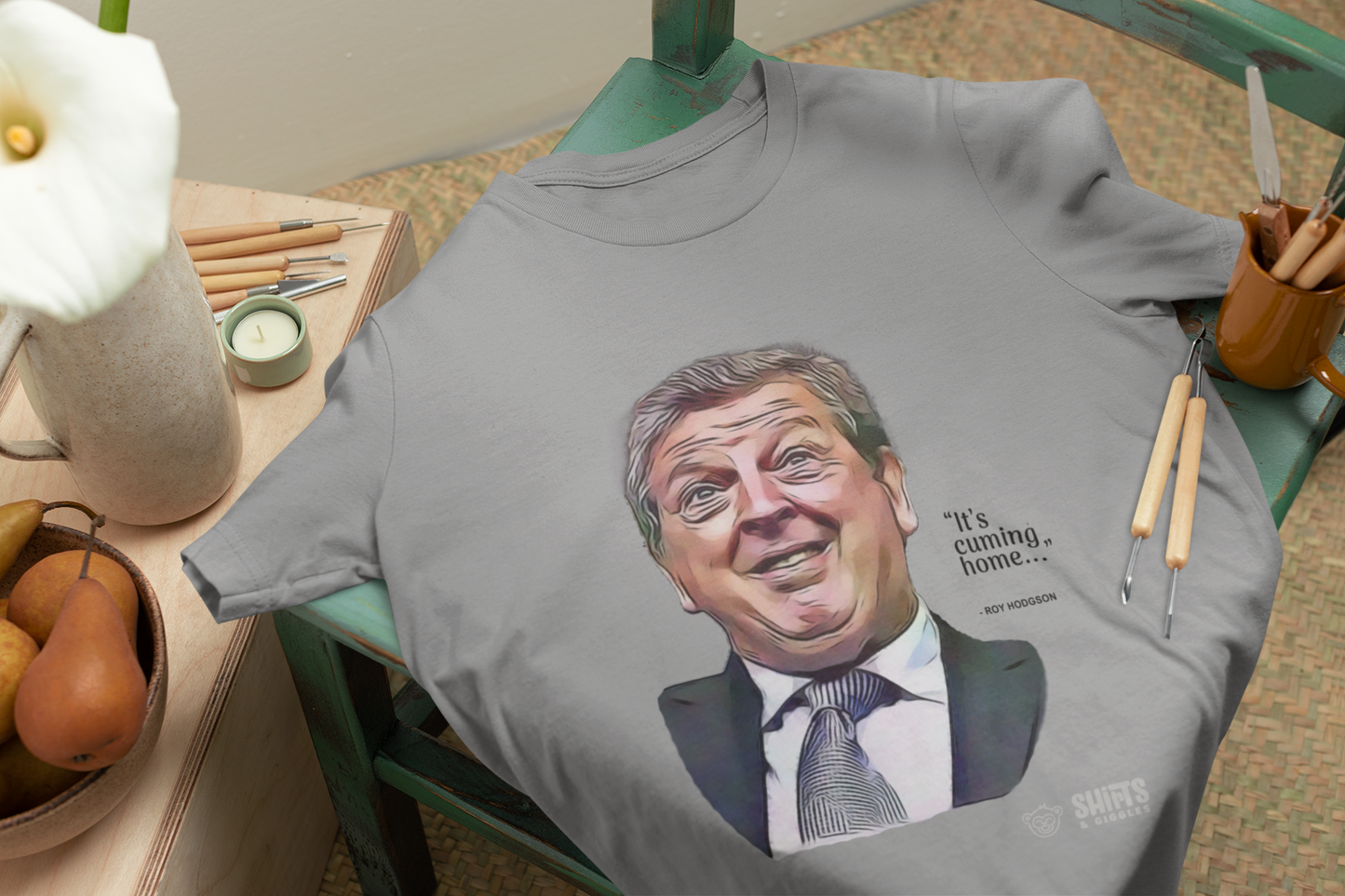 roy hodgson - it's cuming home t-shirt