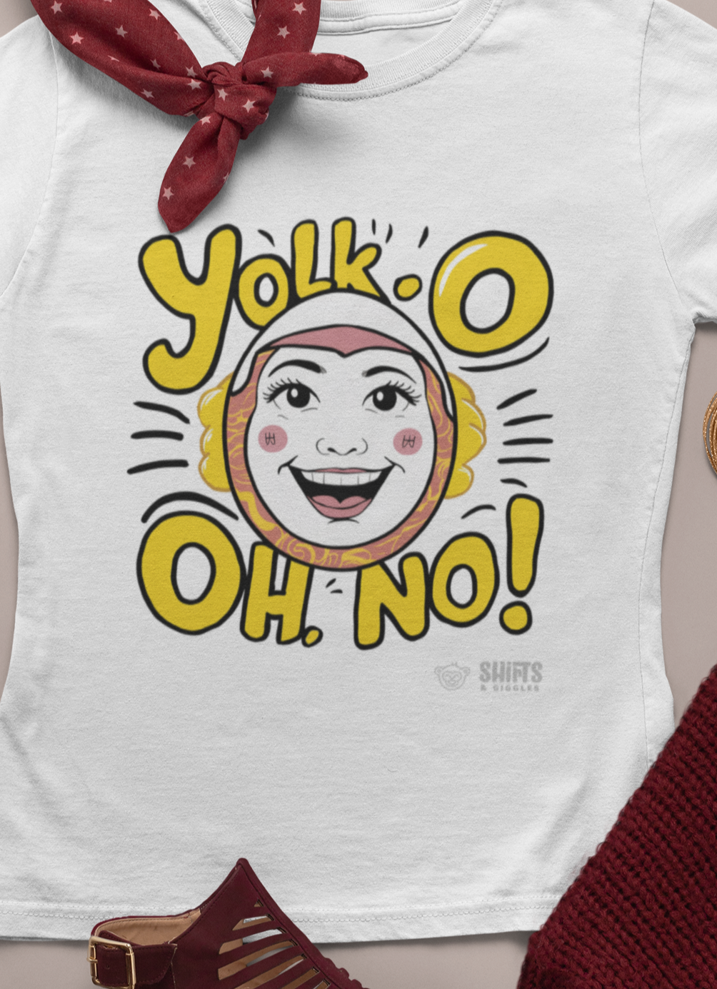 yolk oh - oh no t-shirt