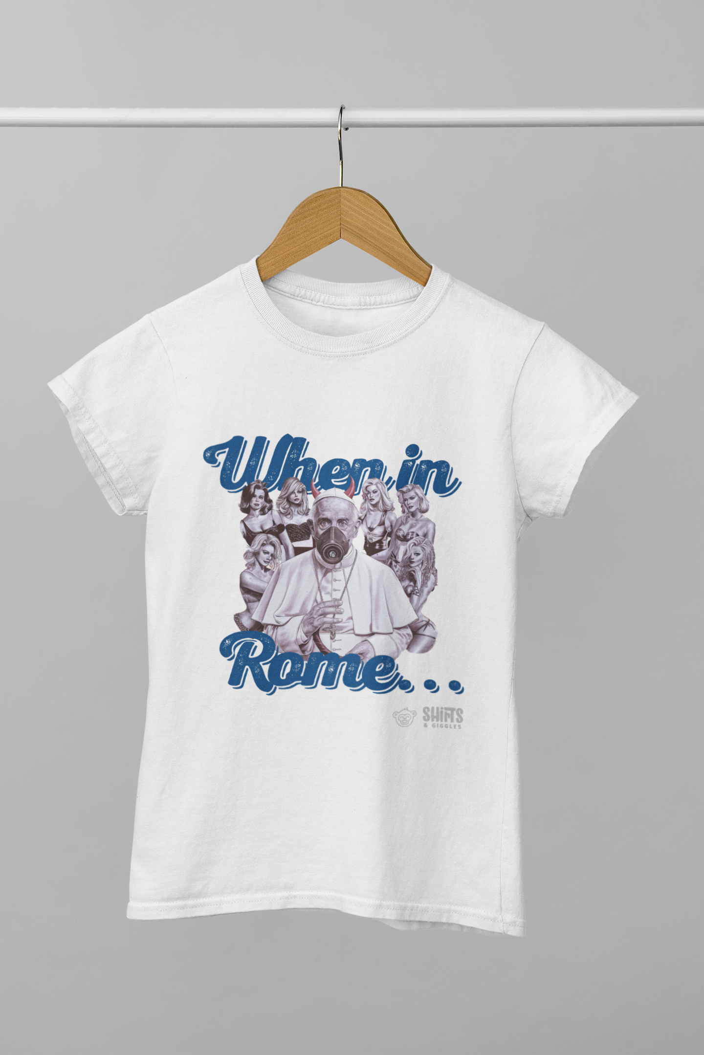 when in rome (pope) (c) - t-shirt