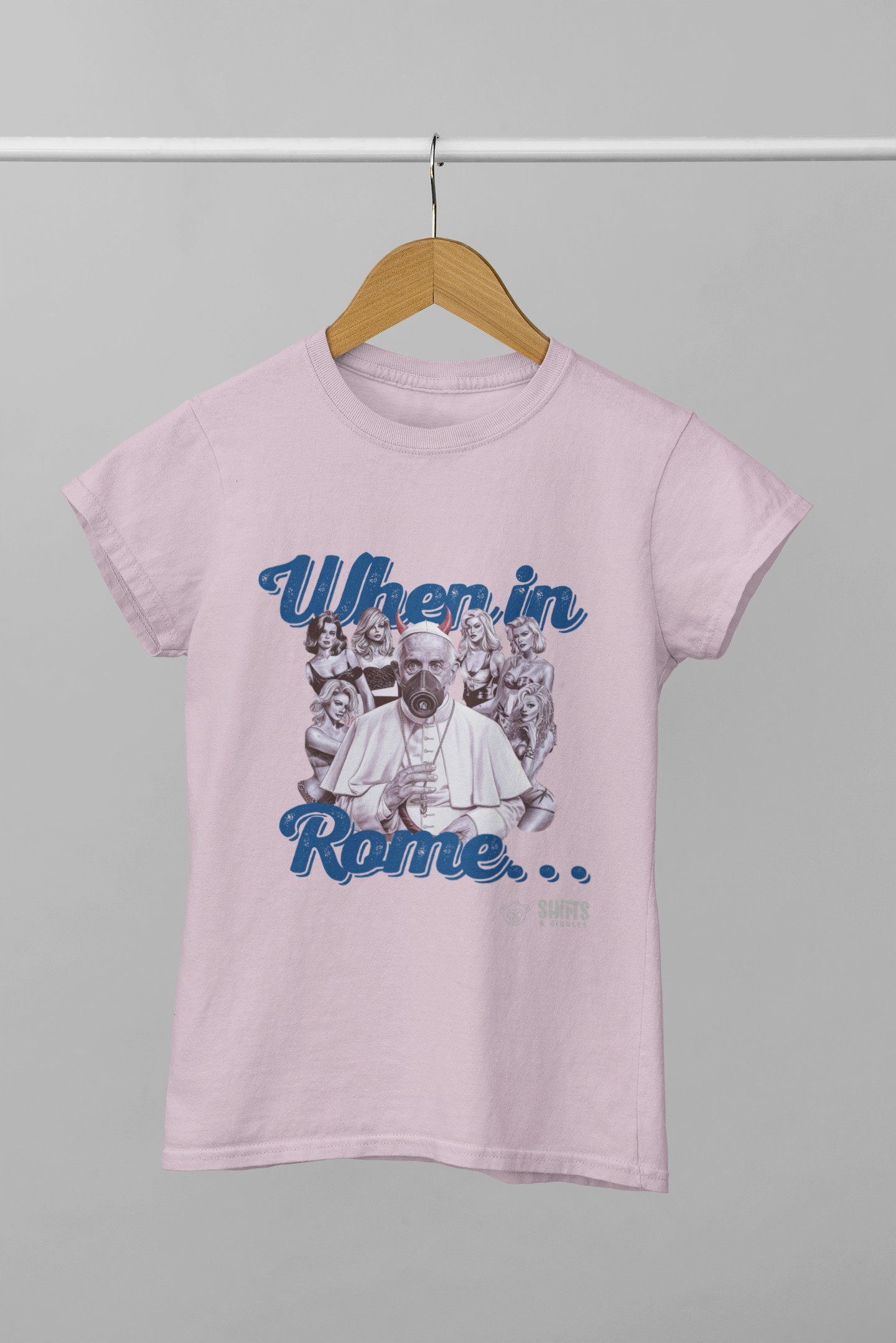 when in rome (pope) (c) - t-shirt