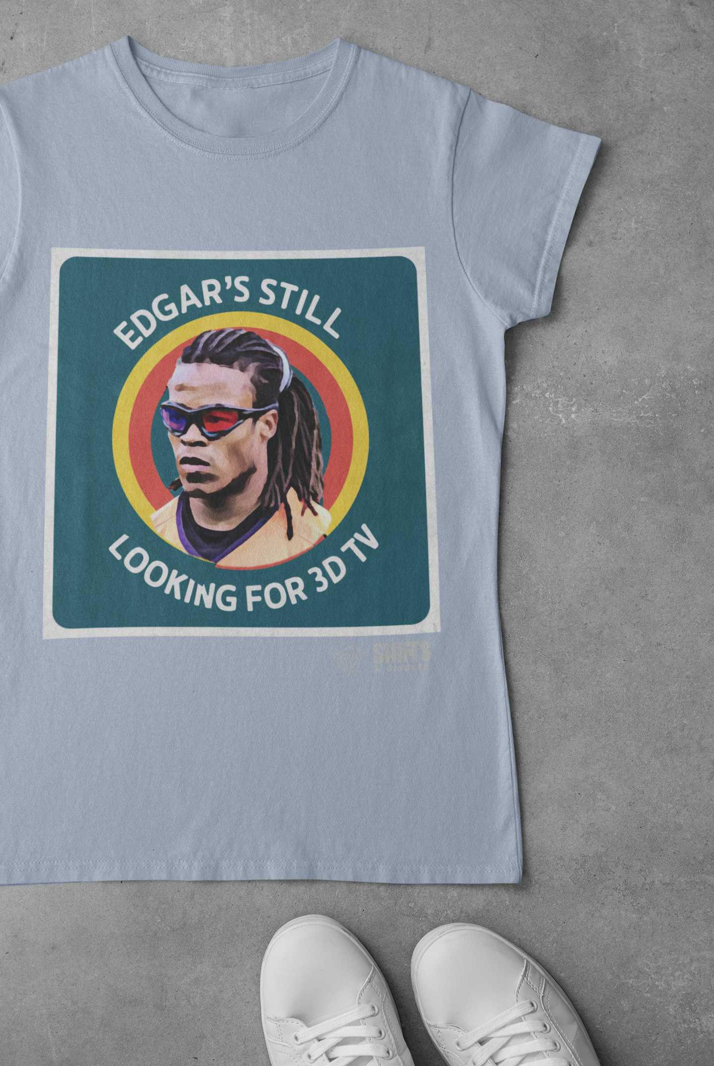 edgar davids looking for 3d tv t-shirt