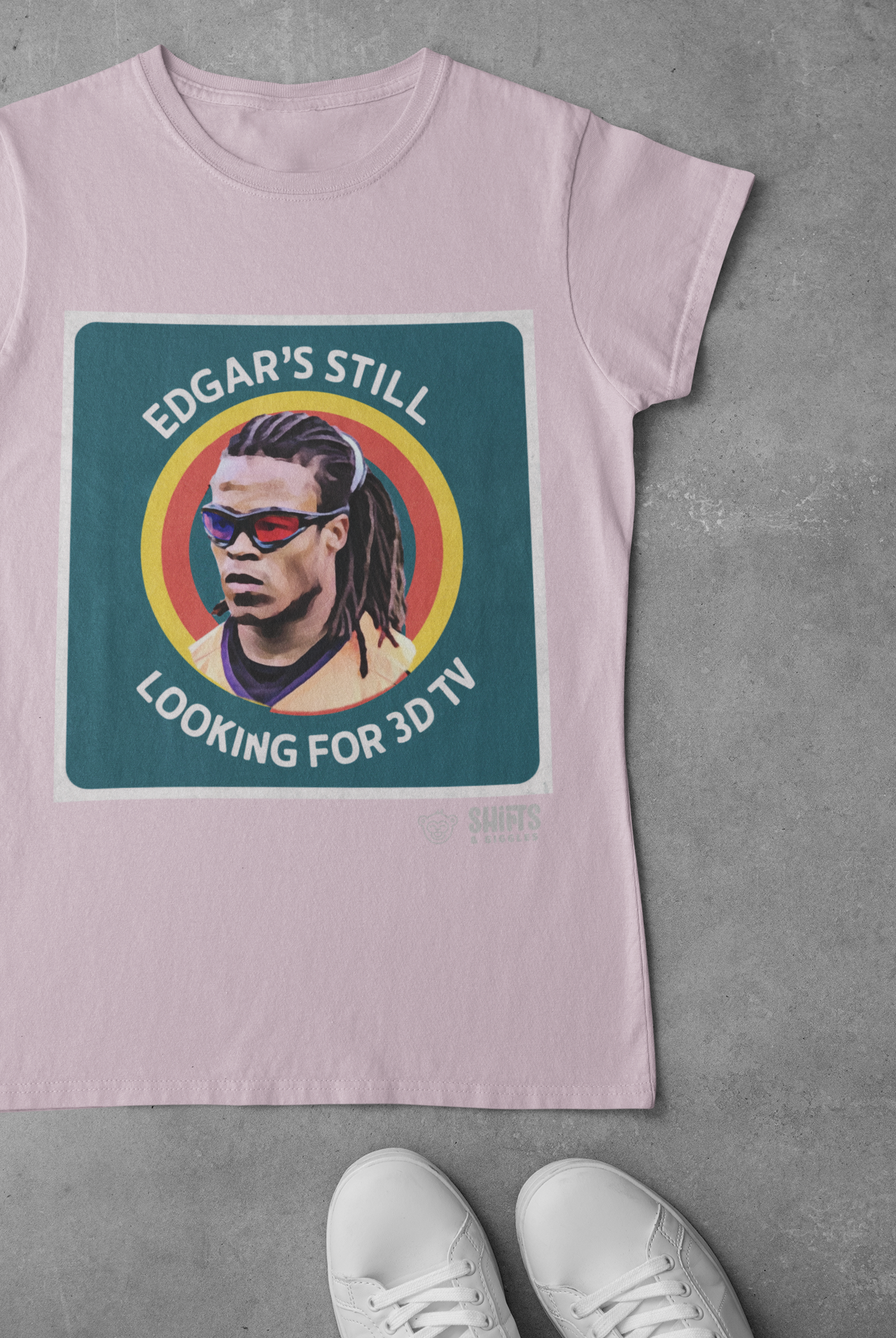 edgar davids looking for 3d tv t-shirt