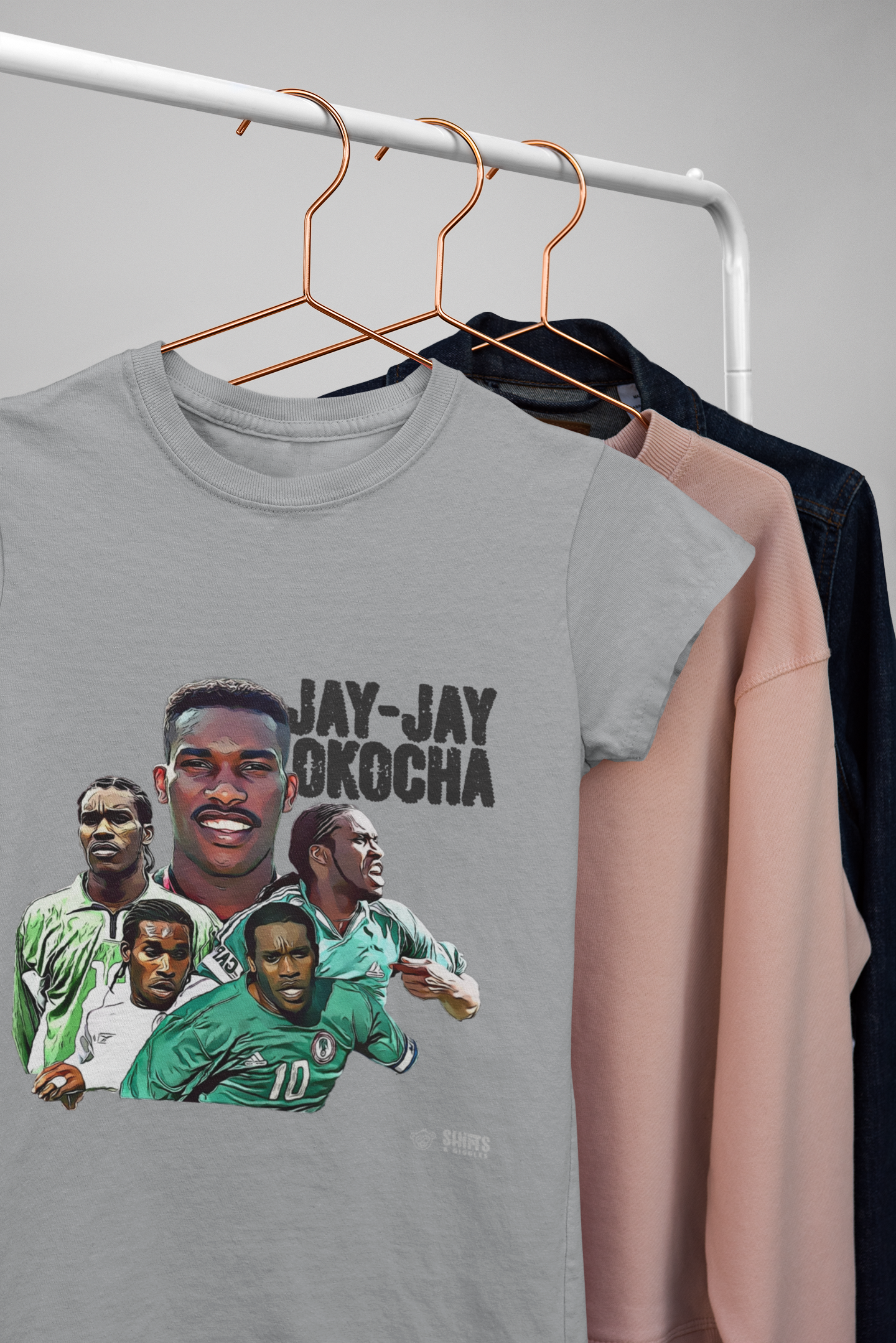 jay-jay okocha - football cult-hero t-shirt