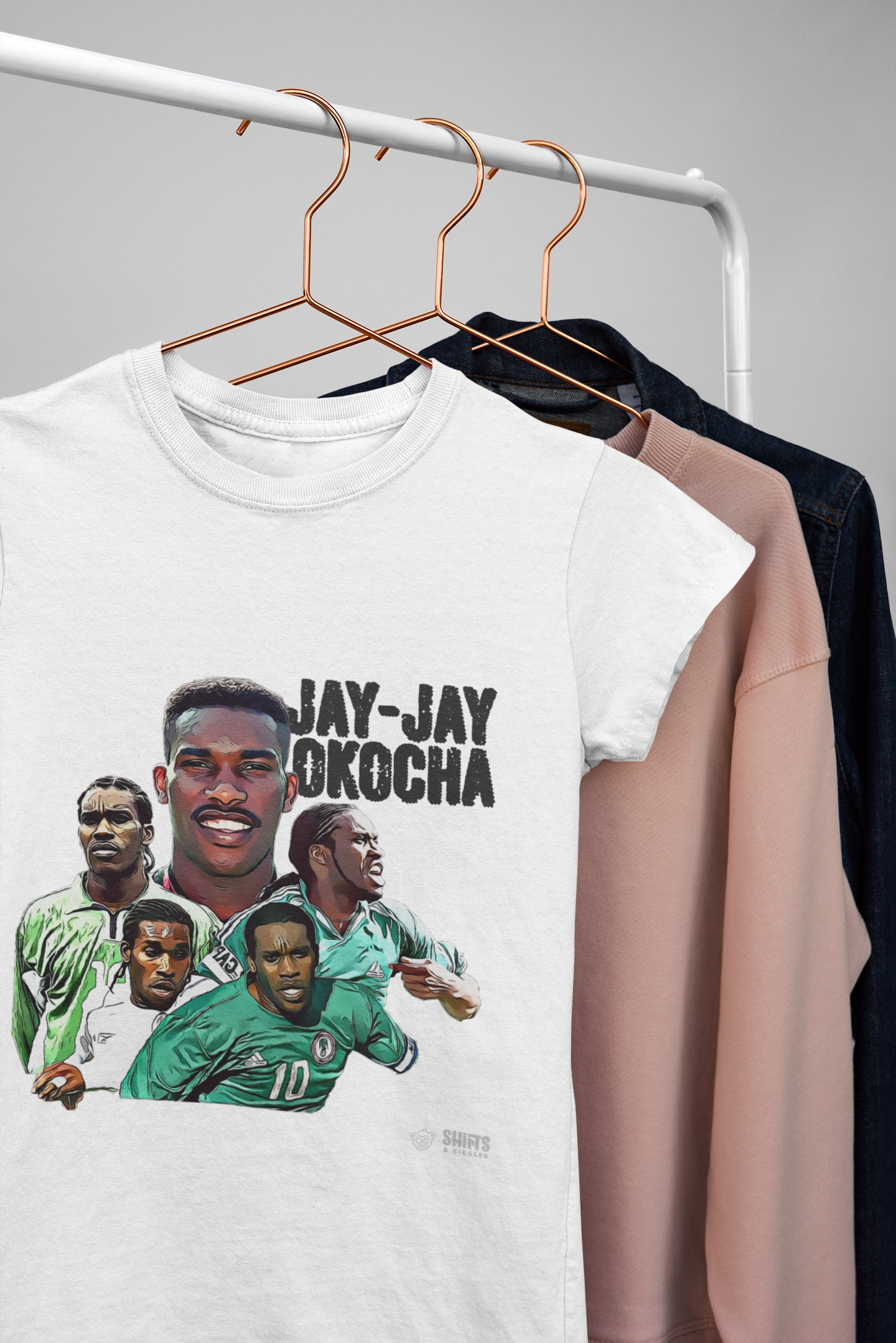 jay-jay okocha - football cult-hero t-shirt