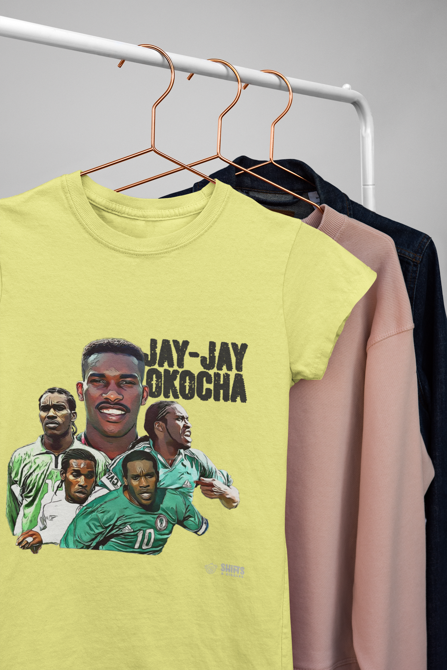 jay-jay okocha - football cult-hero t-shirt