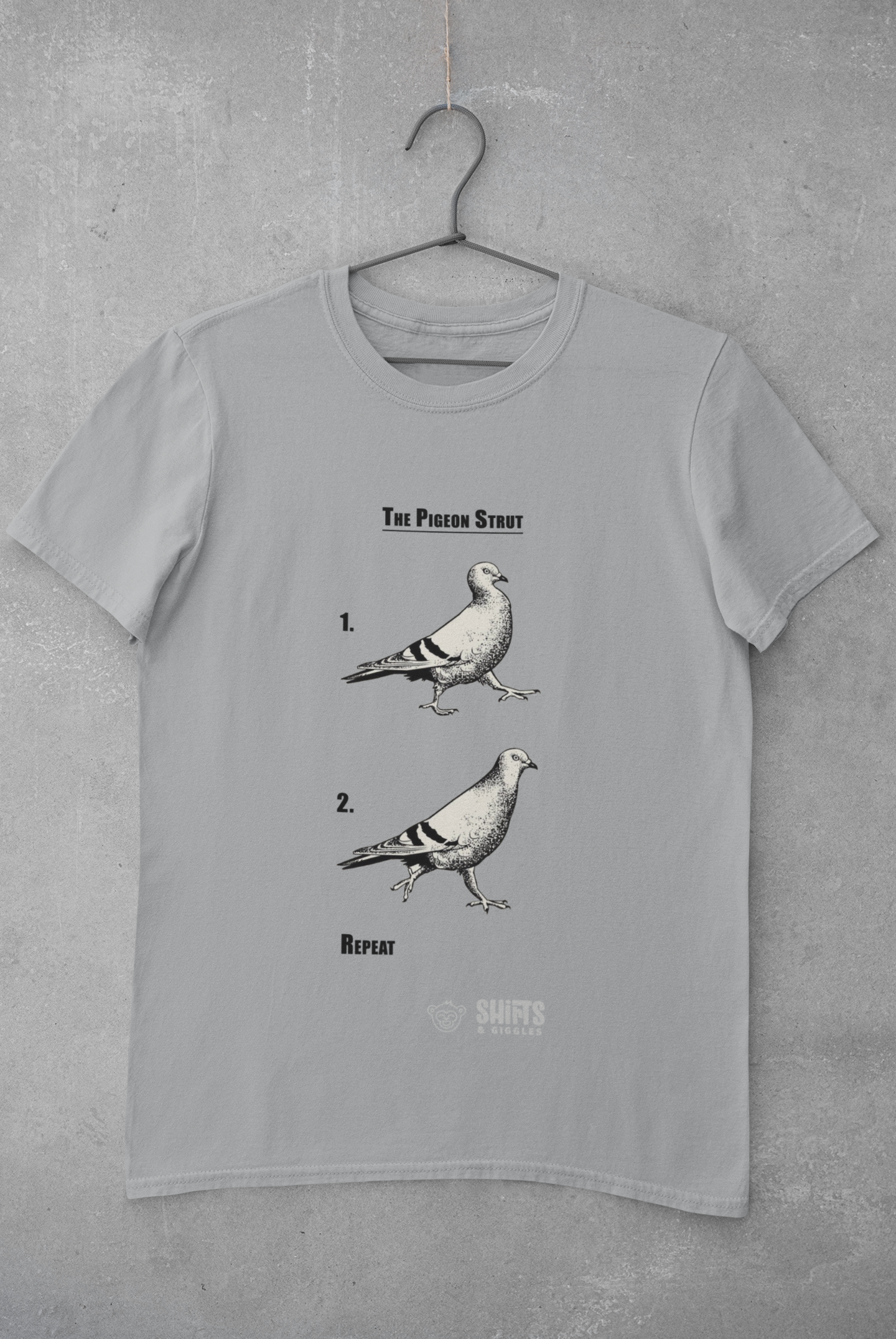 pigeon strut instructions t-shirt