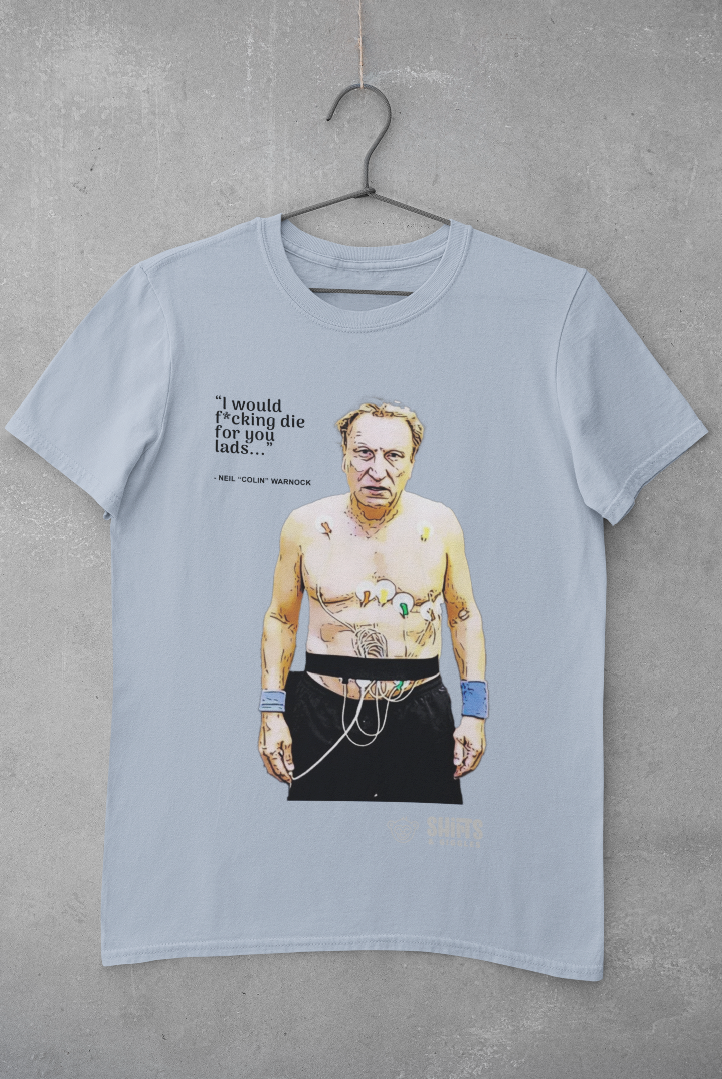 neil warnock - i would f*cking die for you lads t-shirt