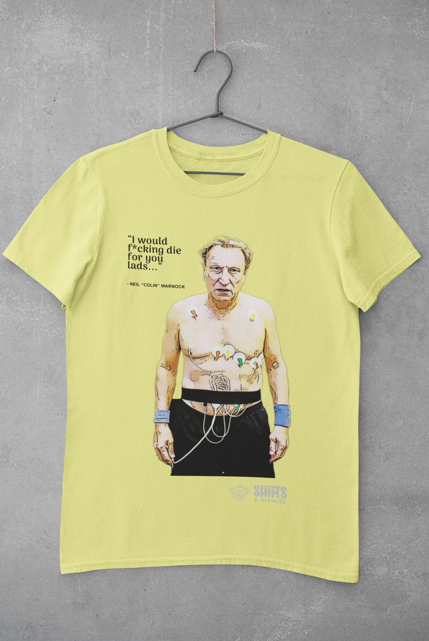 neil warnock - i would f*cking die for you lads t-shirt