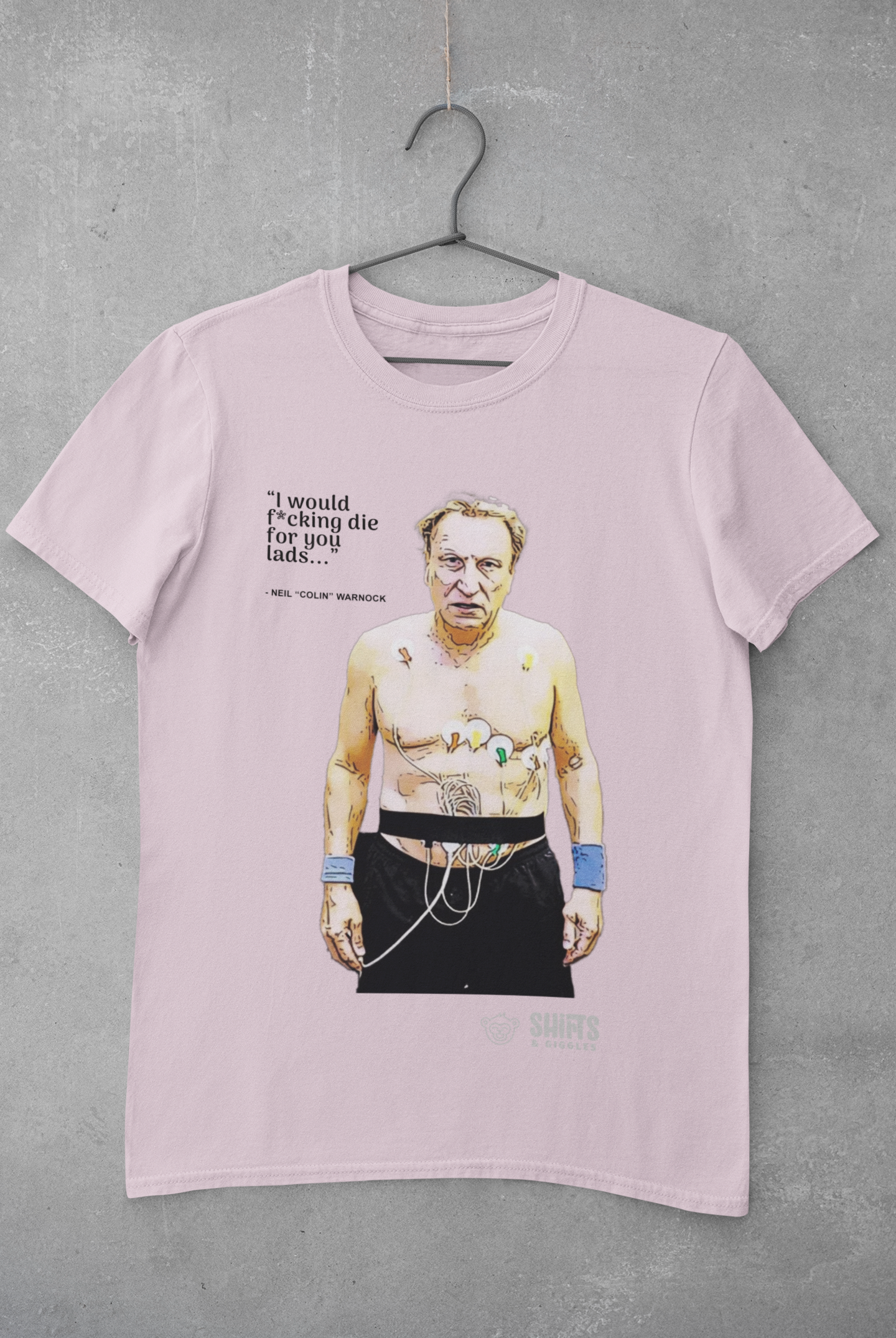 neil warnock - i would f*cking die for you lads t-shirt