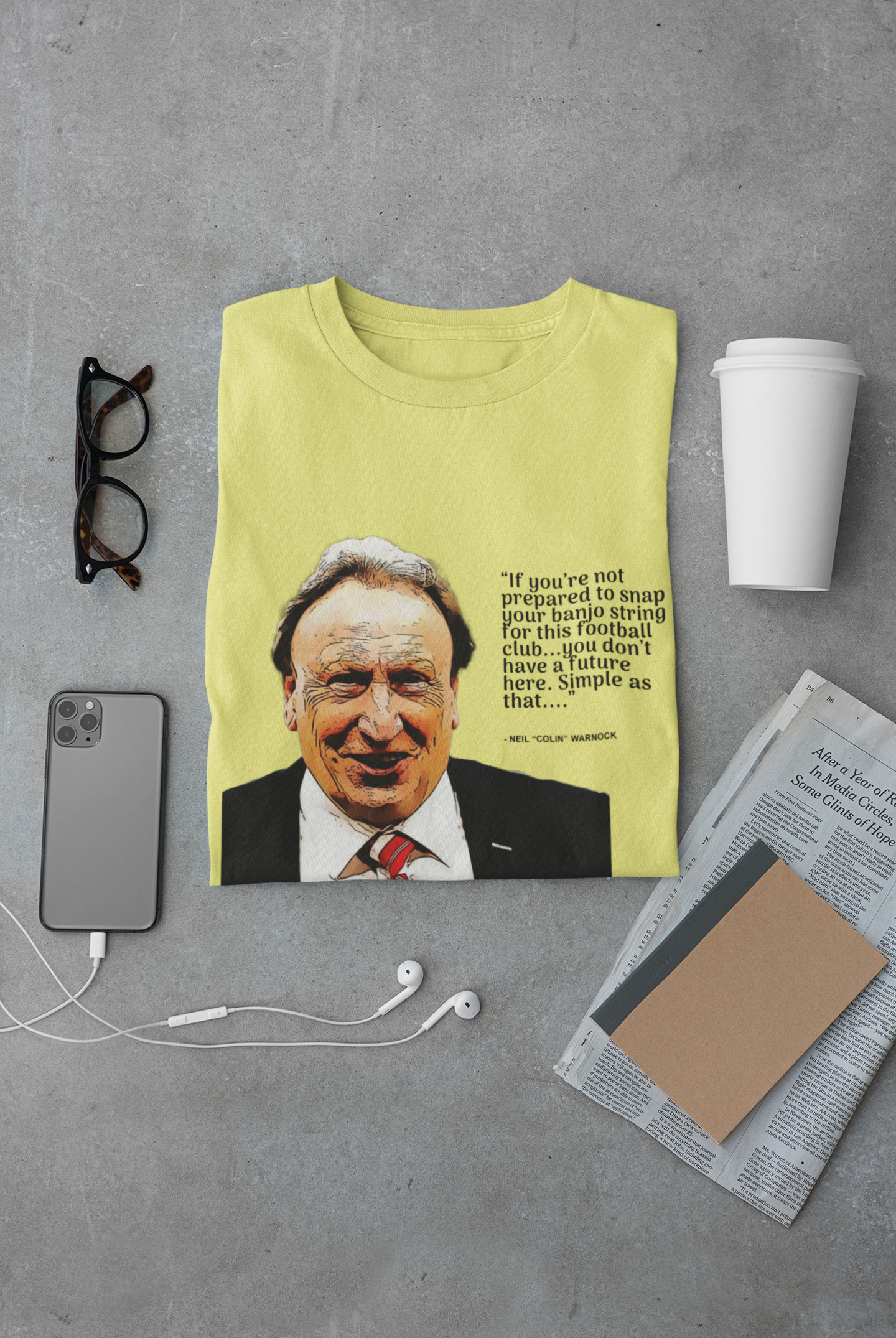 neil warnock - if you're not prepared t-shirt