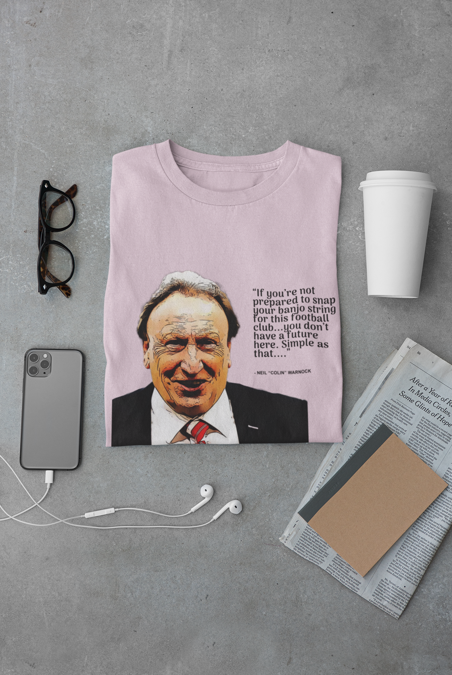 neil warnock - if you're not prepared t-shirt