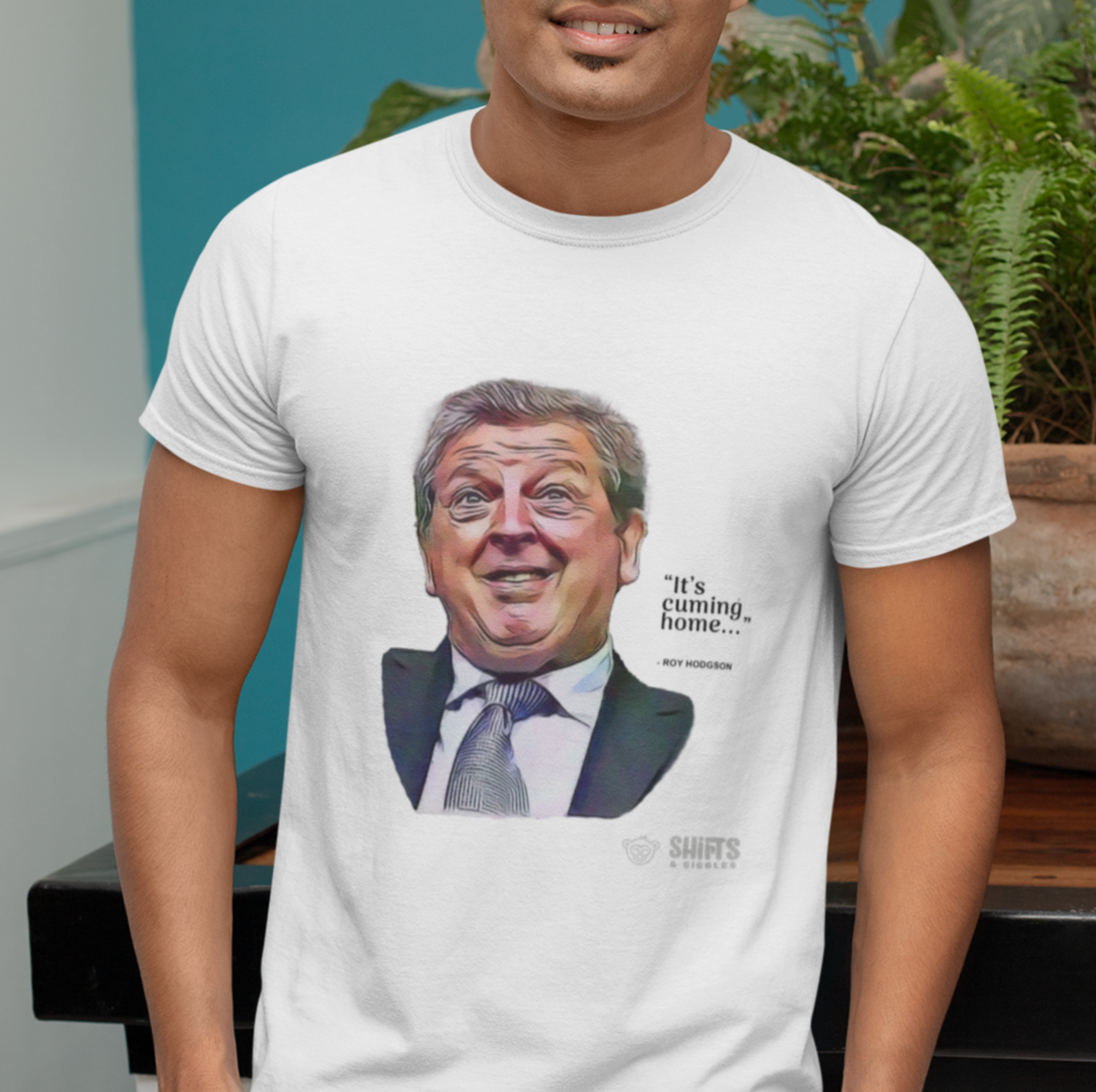 roy hodgson - it's cuming home t-shirt