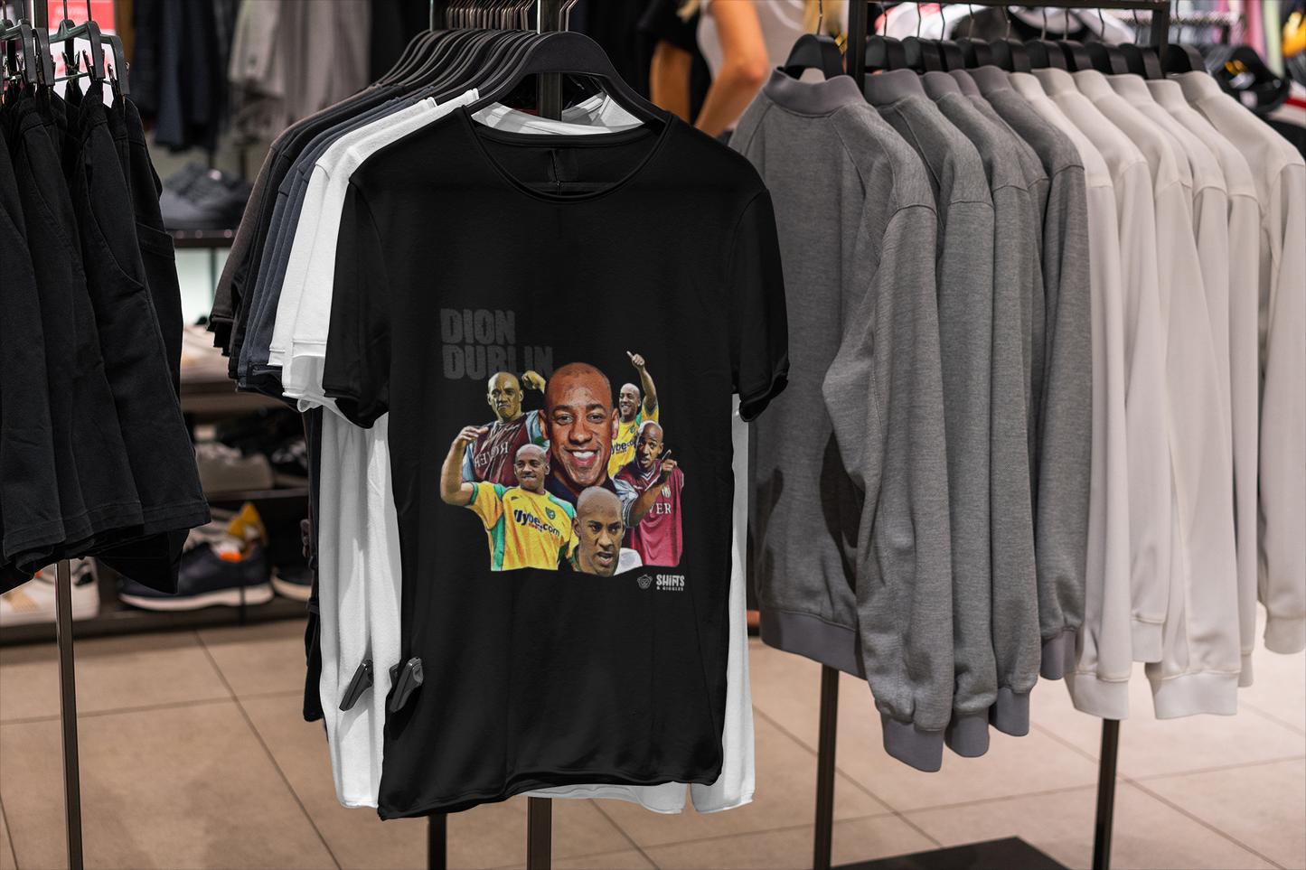 dion dublin - football cult hero t-shirt