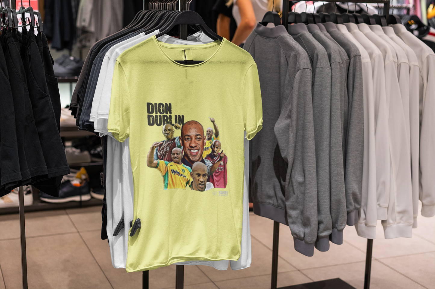 dion dublin - football cult hero t-shirt