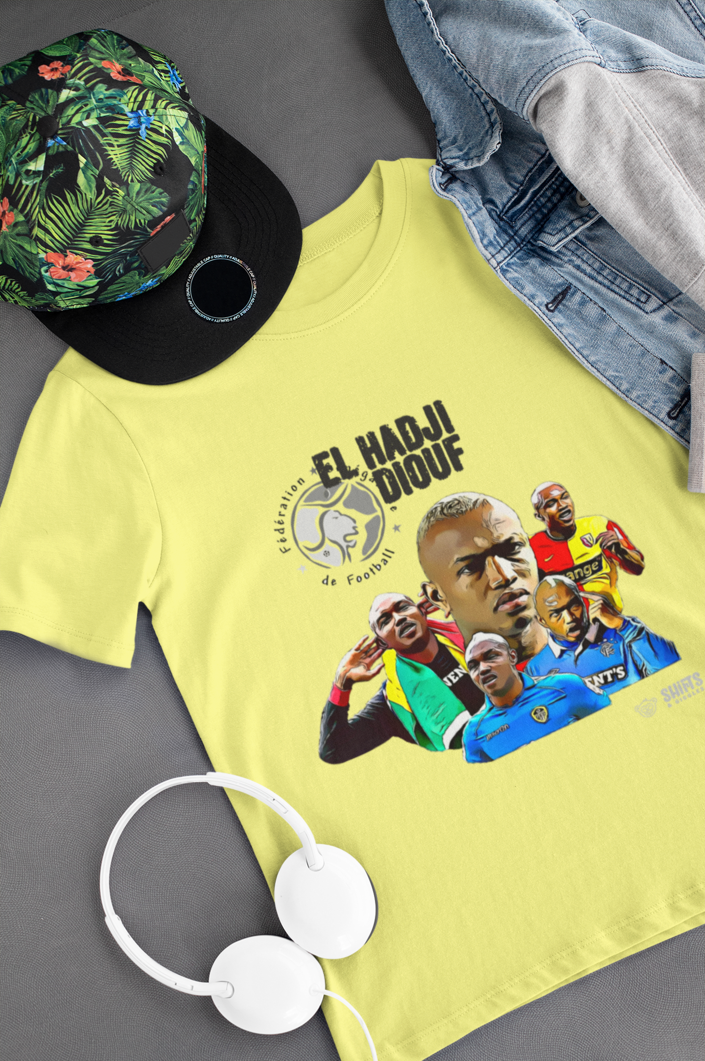 el hadji diouf - football cult hero t-shirt