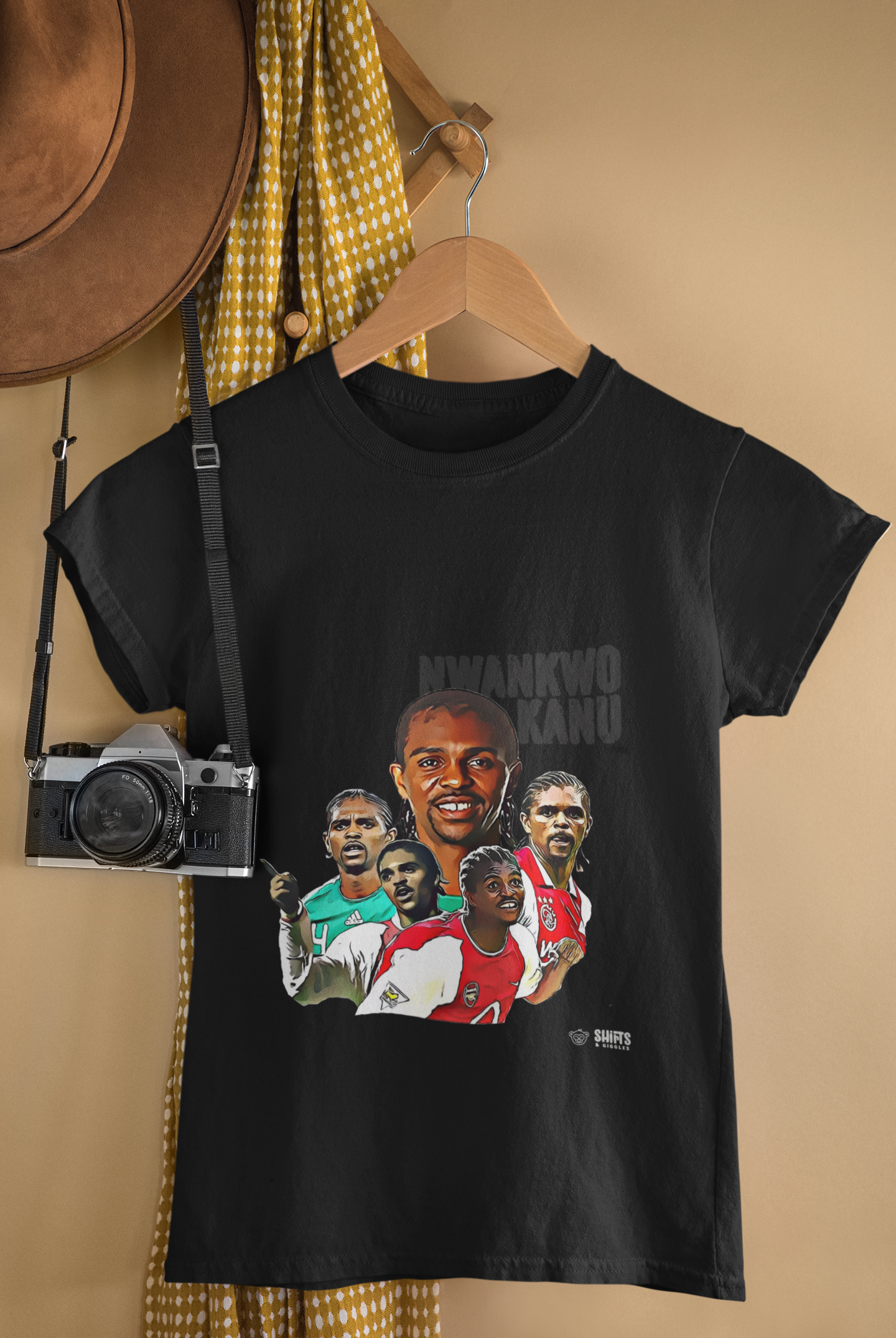 nwankwo kanu - football cult-hero t-shirt