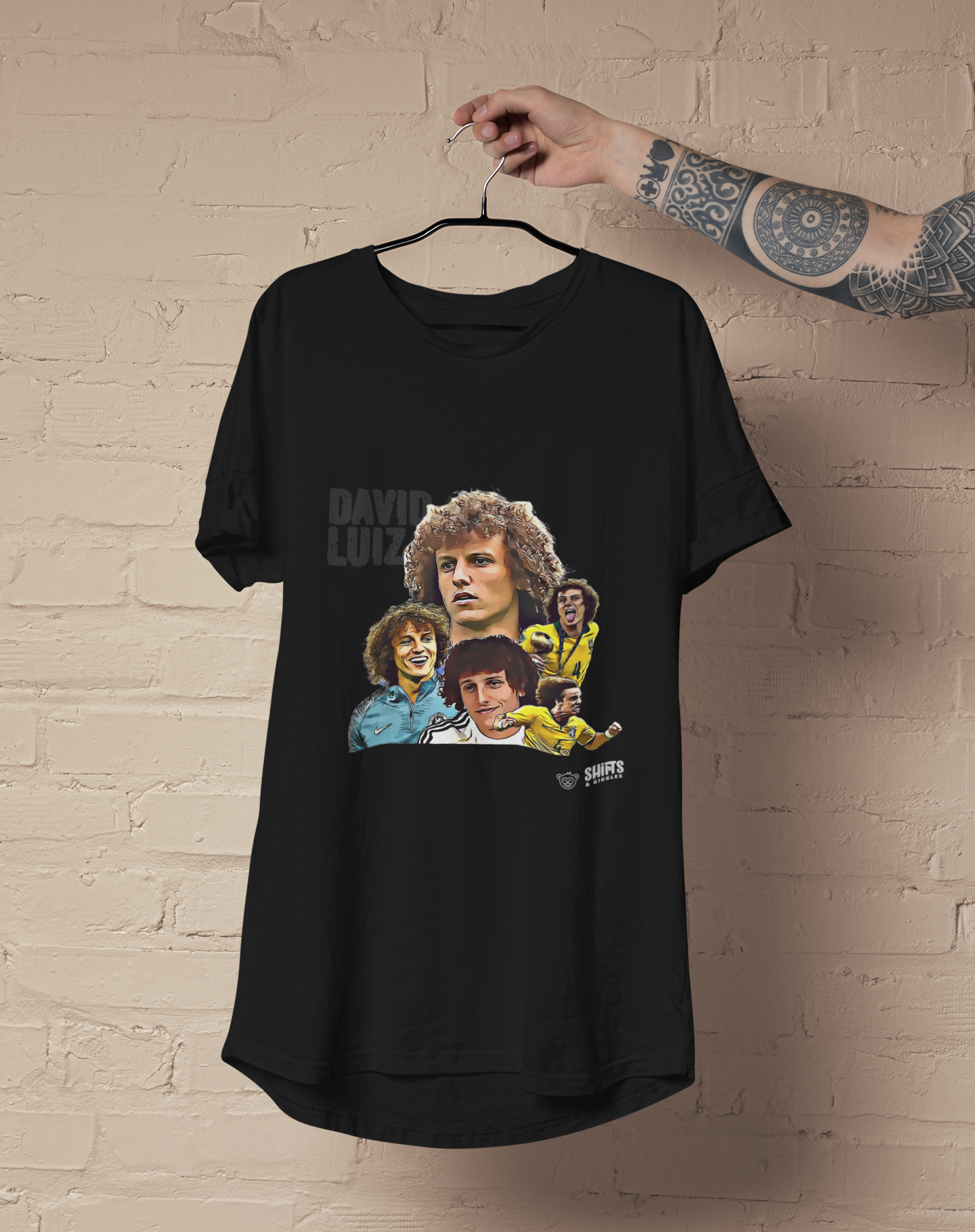 david luiz - football cult hero t-shirt