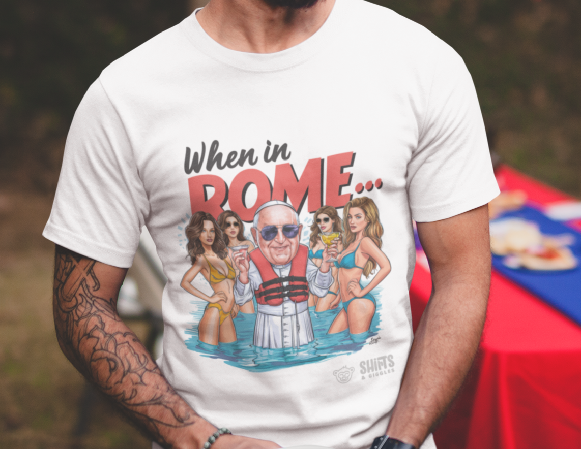 when in rome (pope) (b) - t-shirt