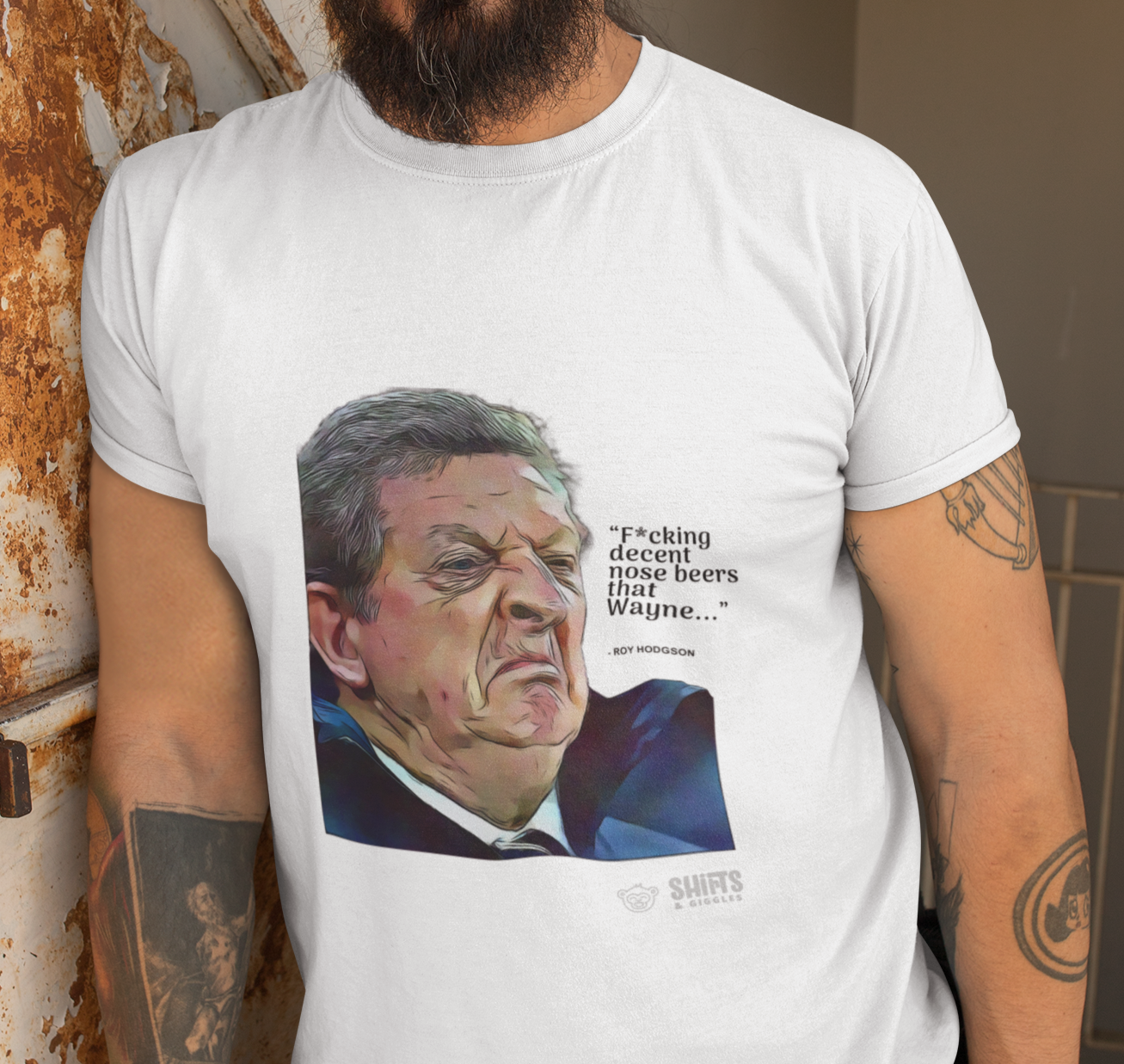 roy hodgson - nose beers t-shirt