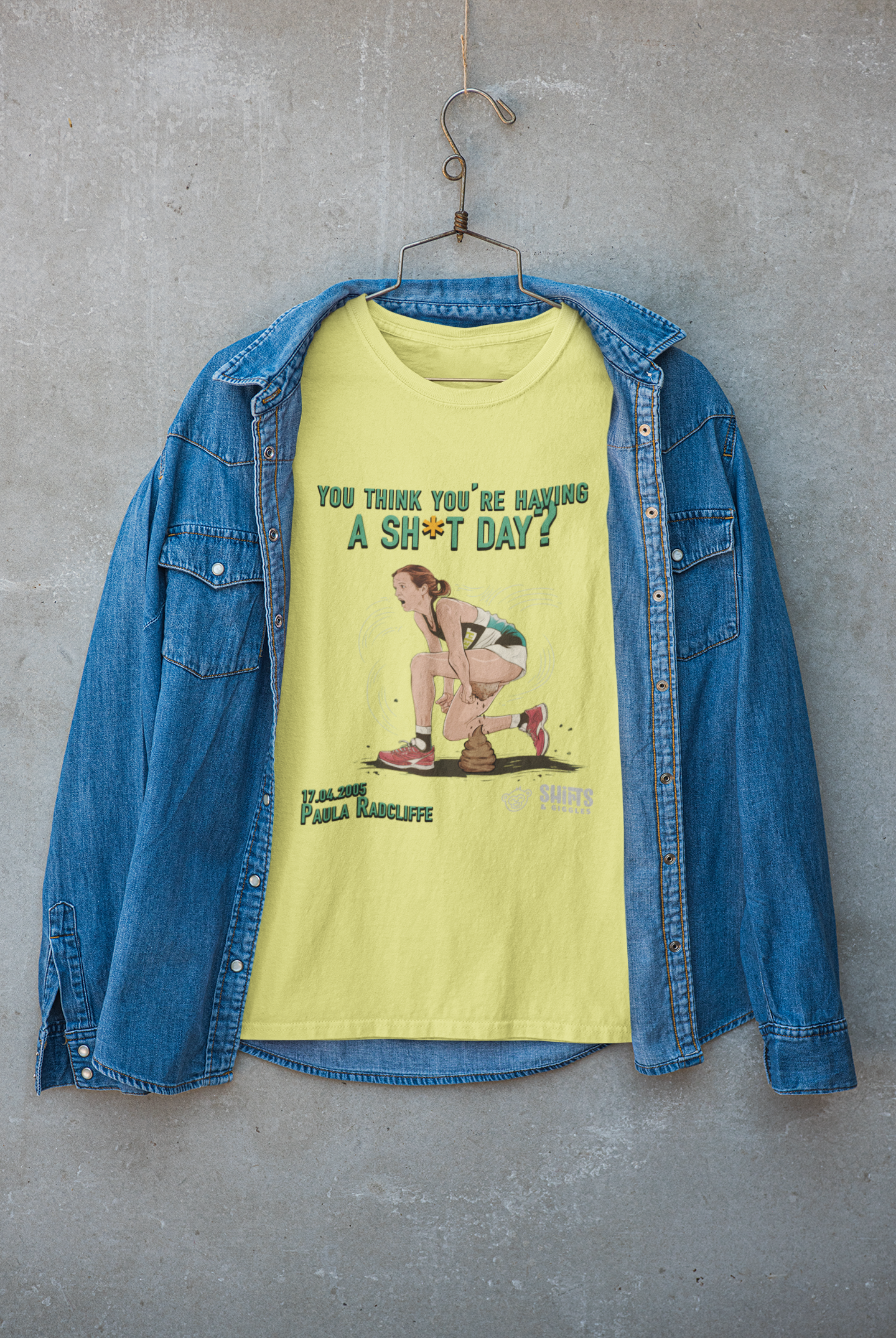 paula radcliffe - having a bad day t-shirt