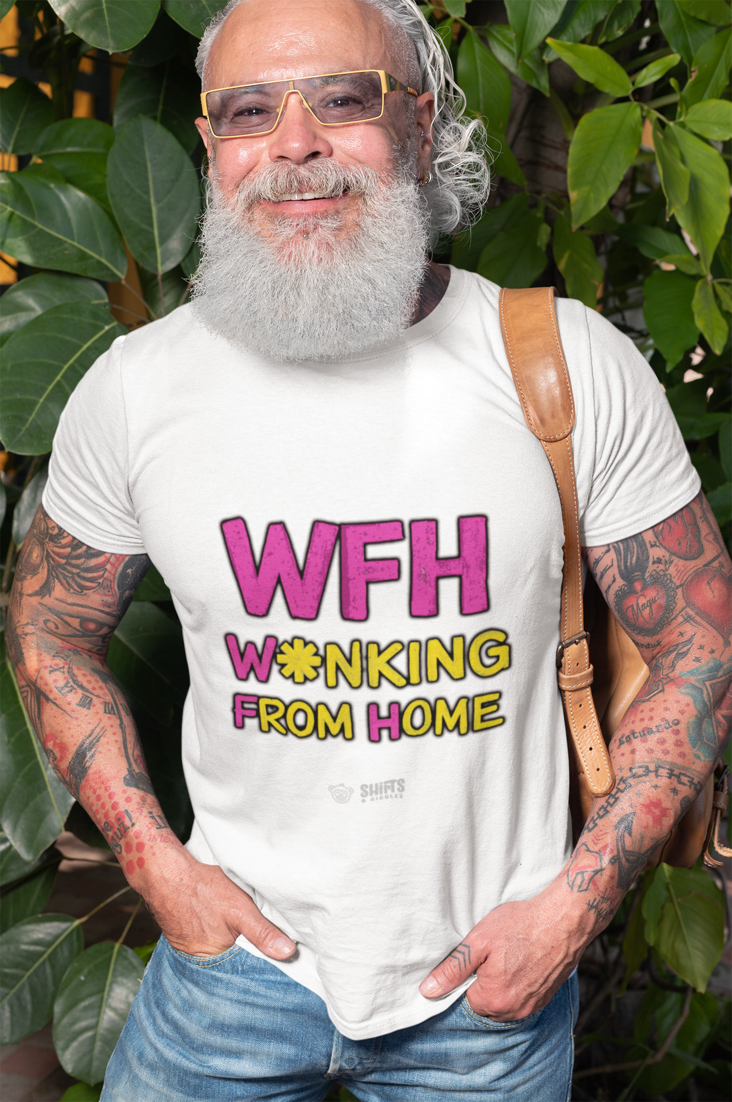 wfh - w*nking from home t-shirt