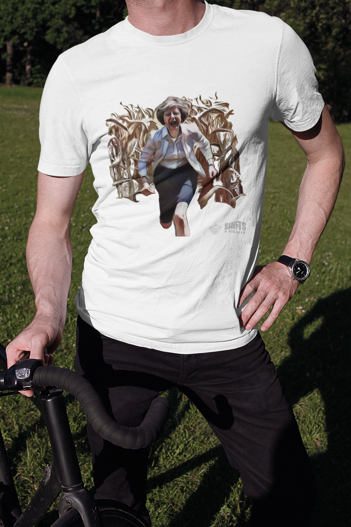 theresa may - fields of wheat t-shirt