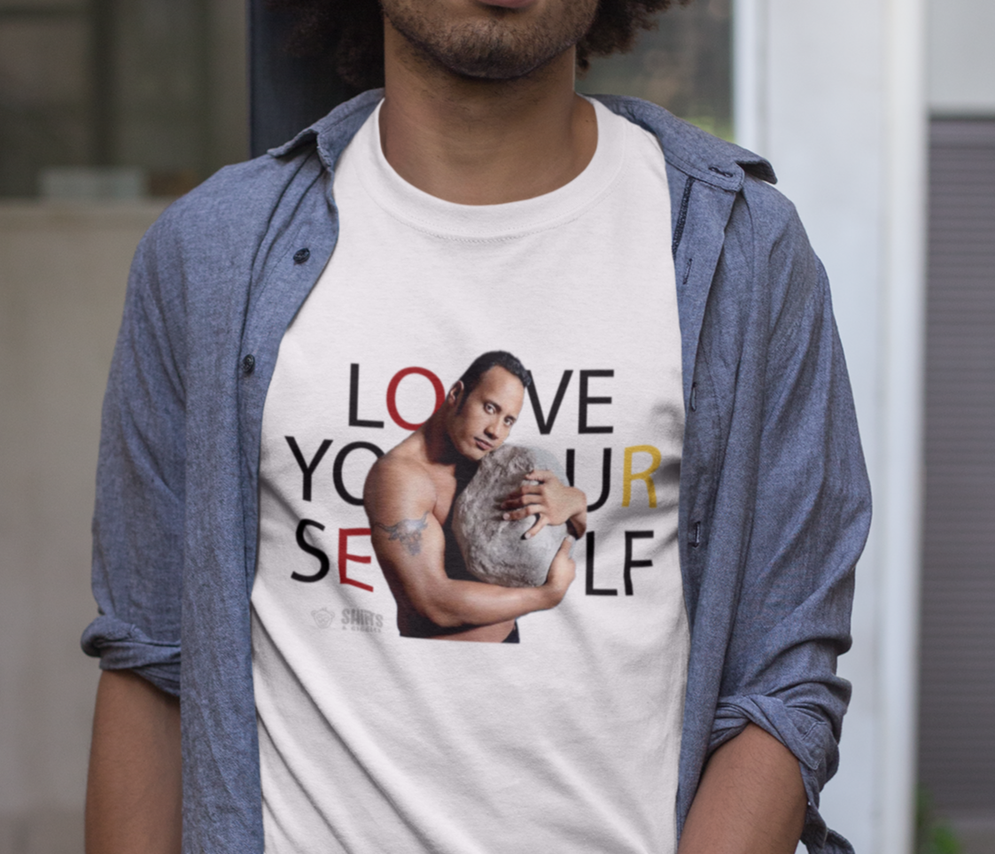 the rock - love yourself t-shirt