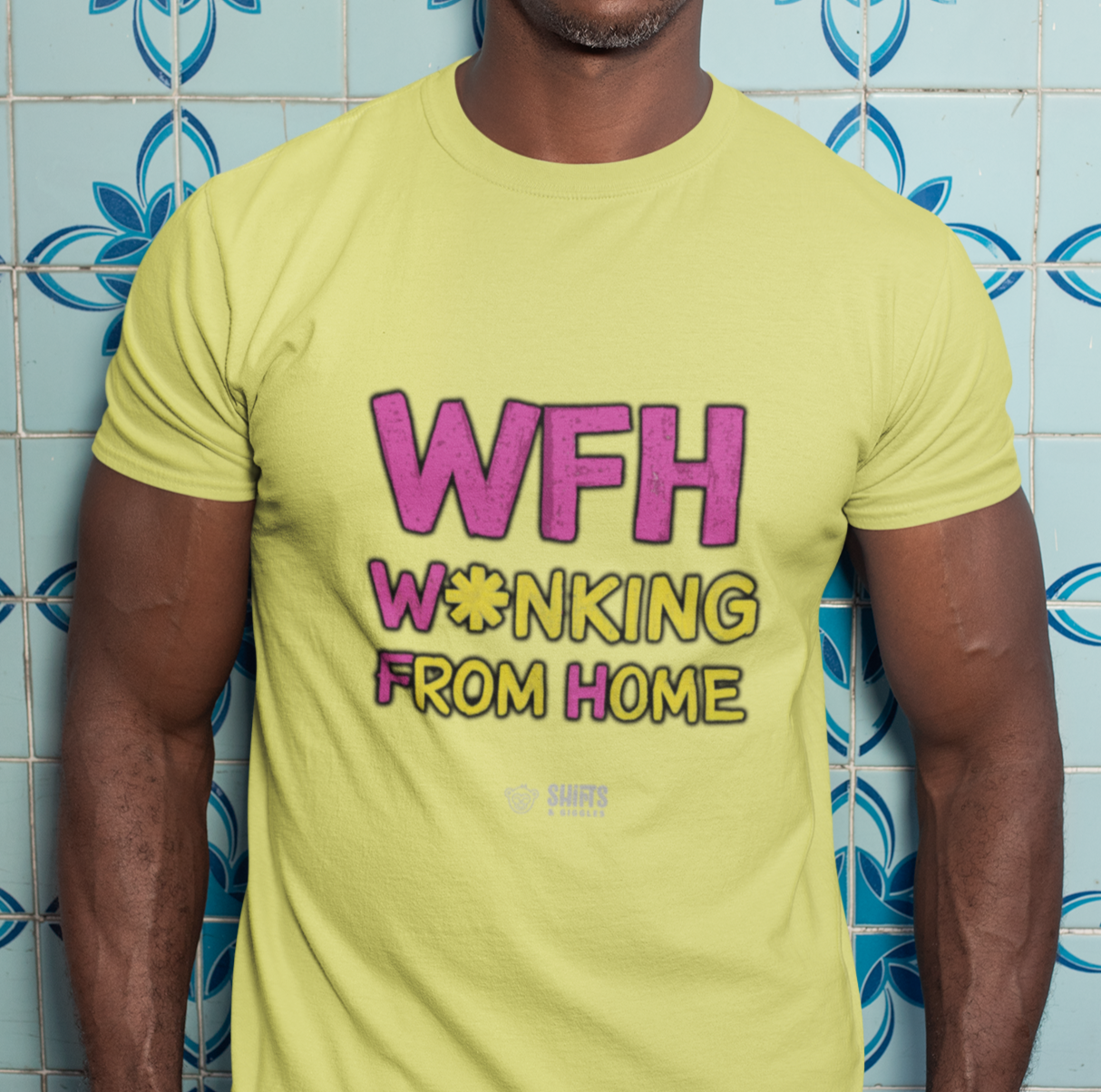 wfh - w*nking from home t-shirt