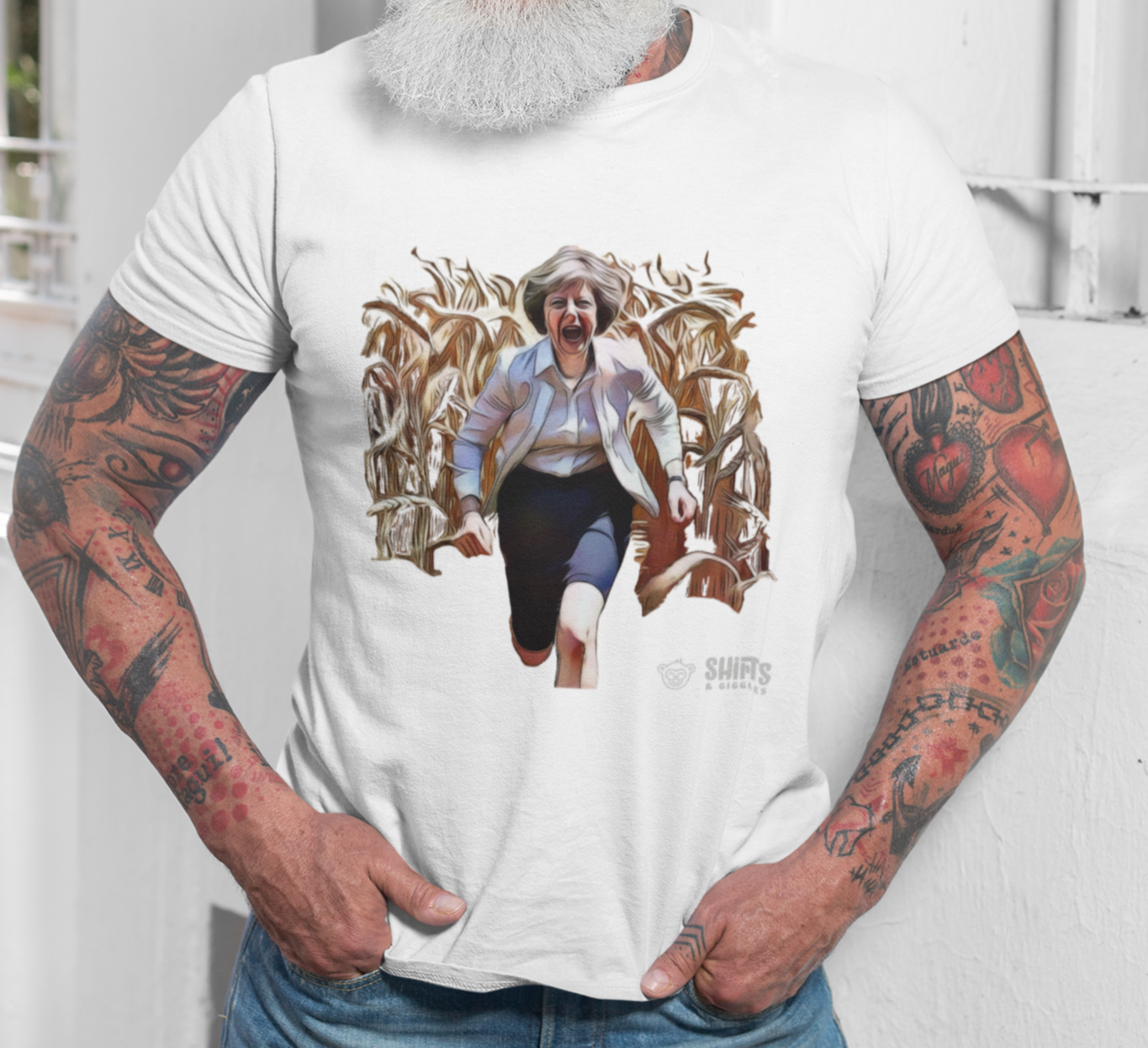 theresa may - fields of wheat t-shirt