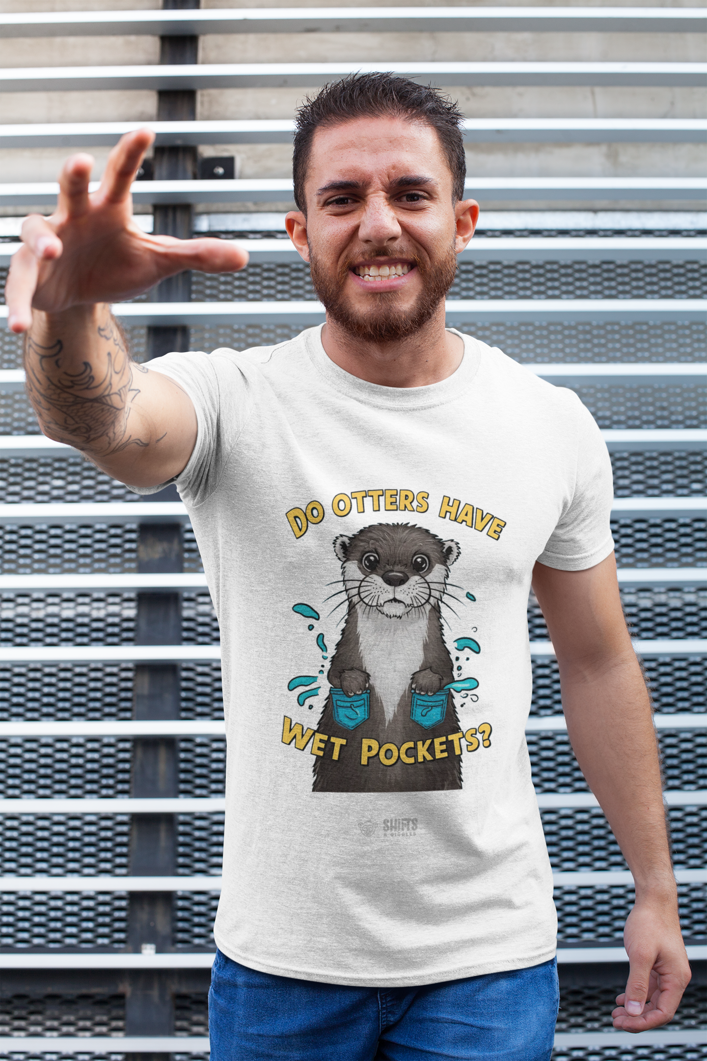 do otters have wet pockets t-shirt