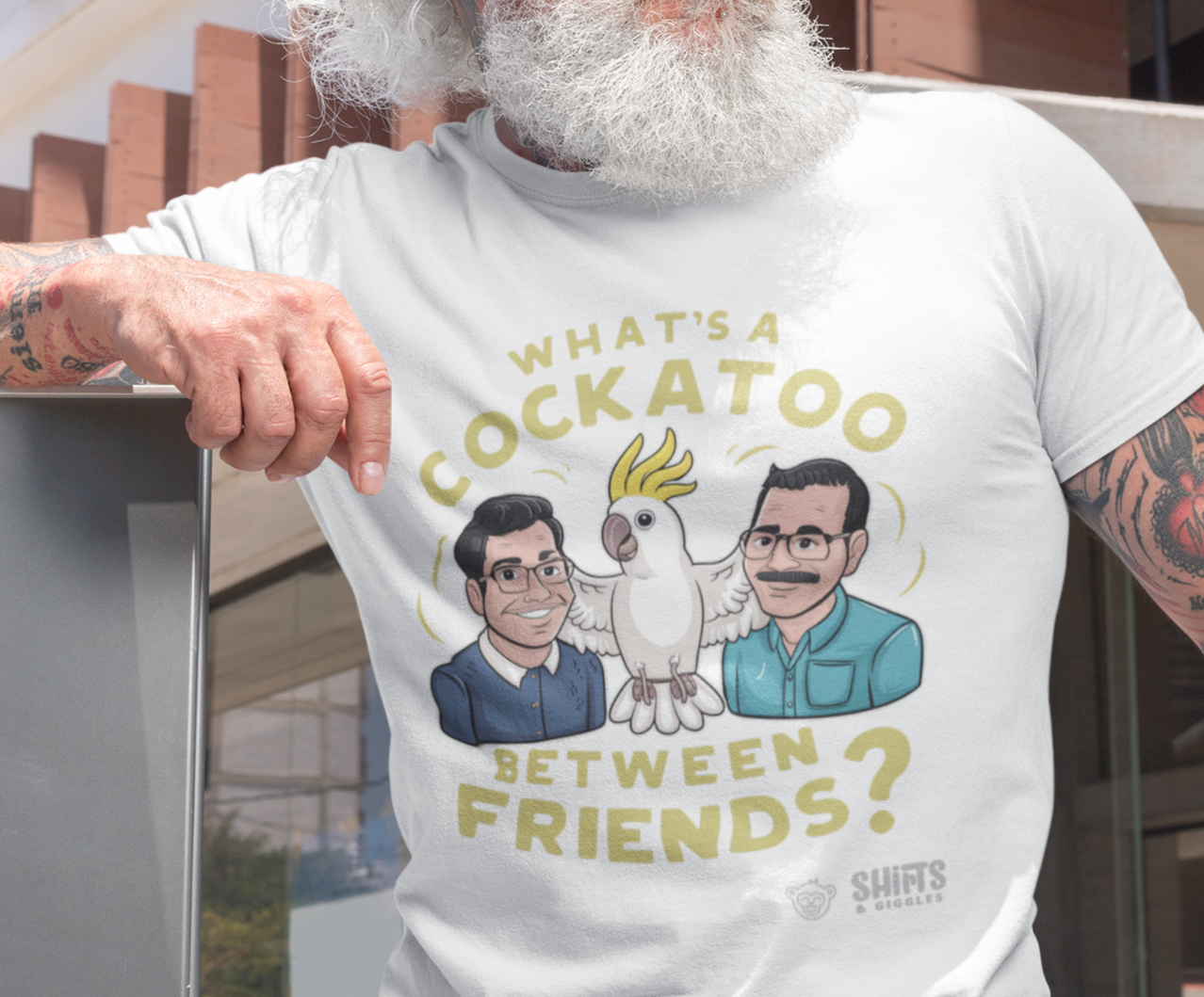 what's a cockatoo between friends? - t-shirt