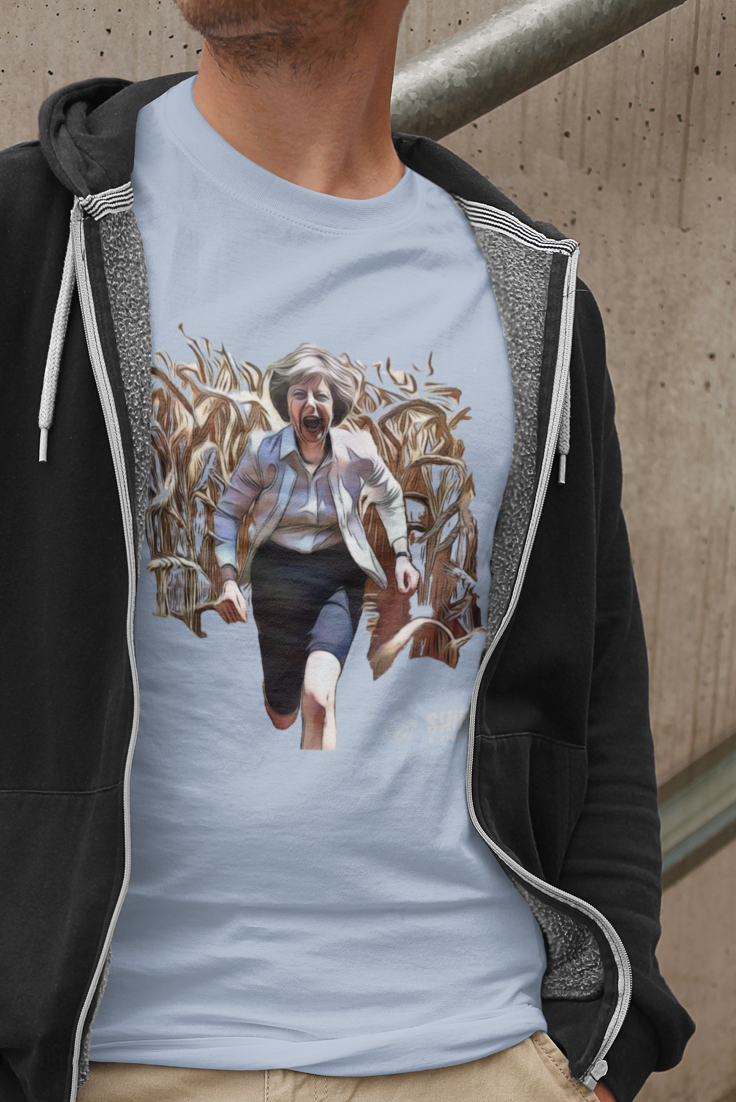 theresa may - fields of wheat t-shirt