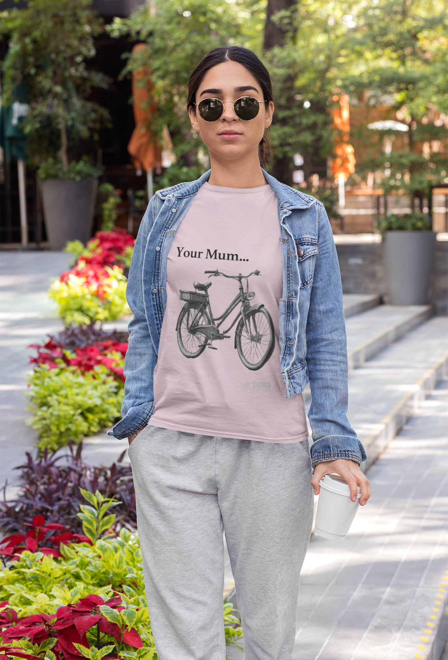 your mum is the village bicycle t-shirt