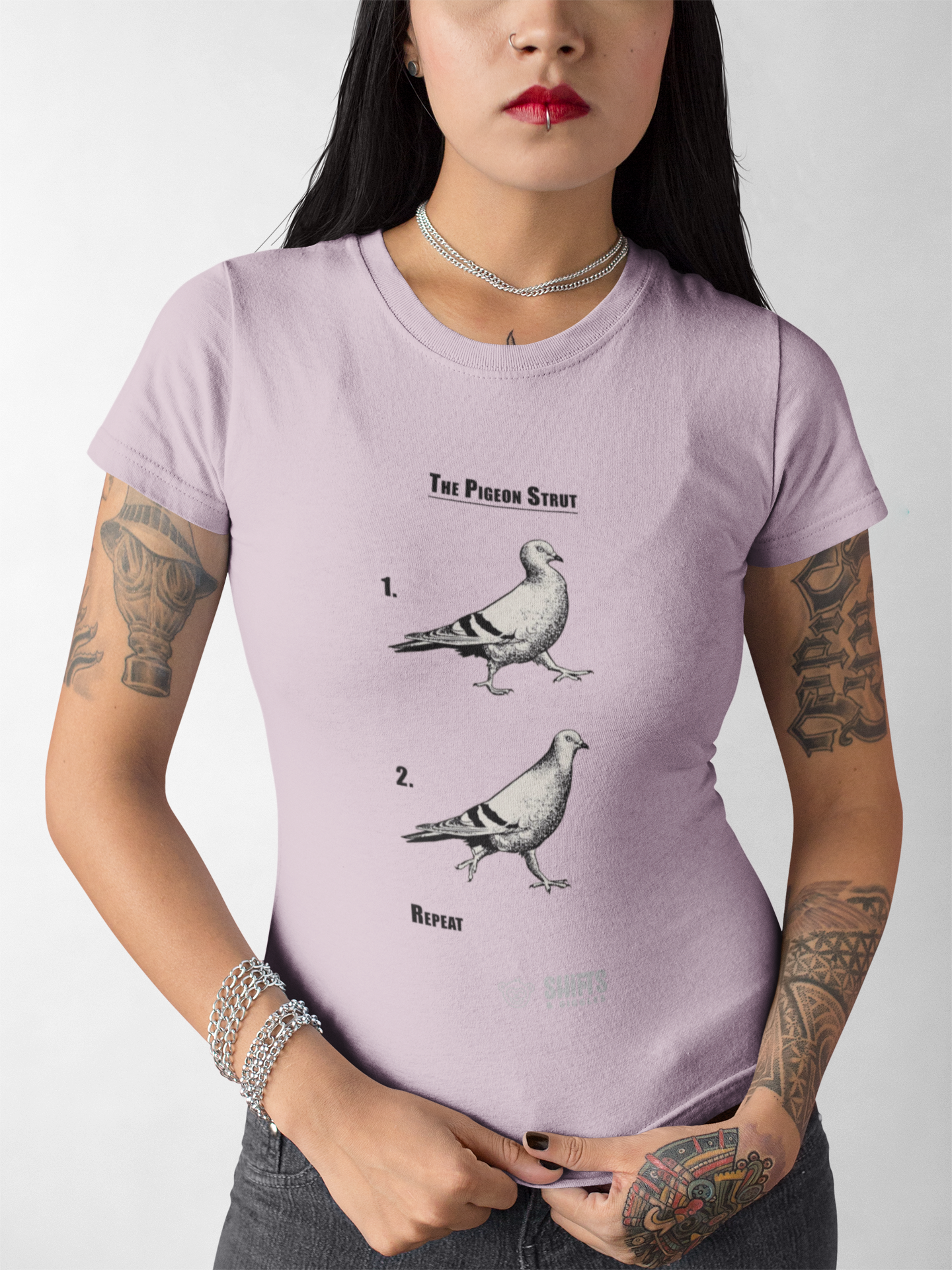 pigeon strut instructions t-shirt